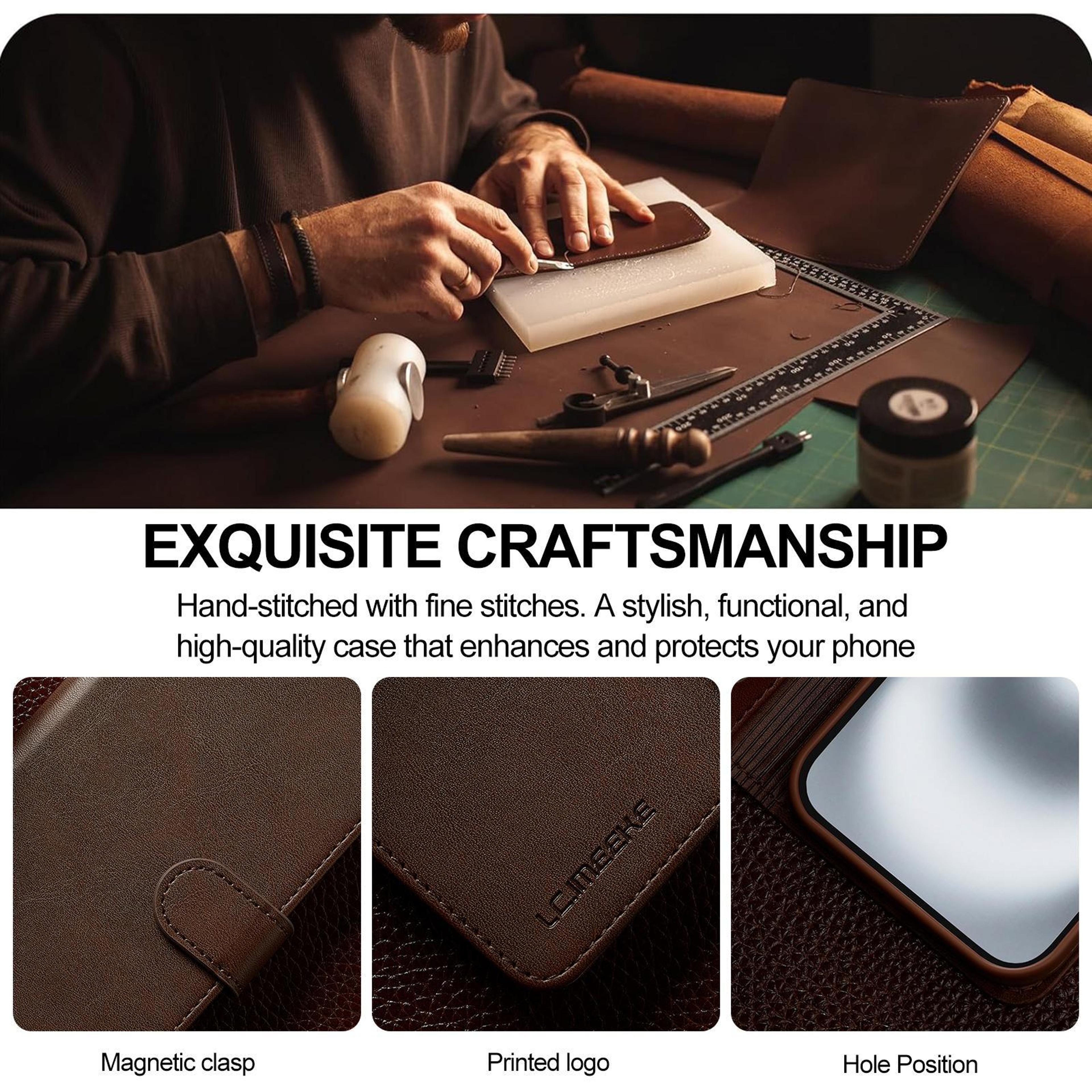 IPhone 17 Wallet Case With Card Holder And Horizontal Stand 4