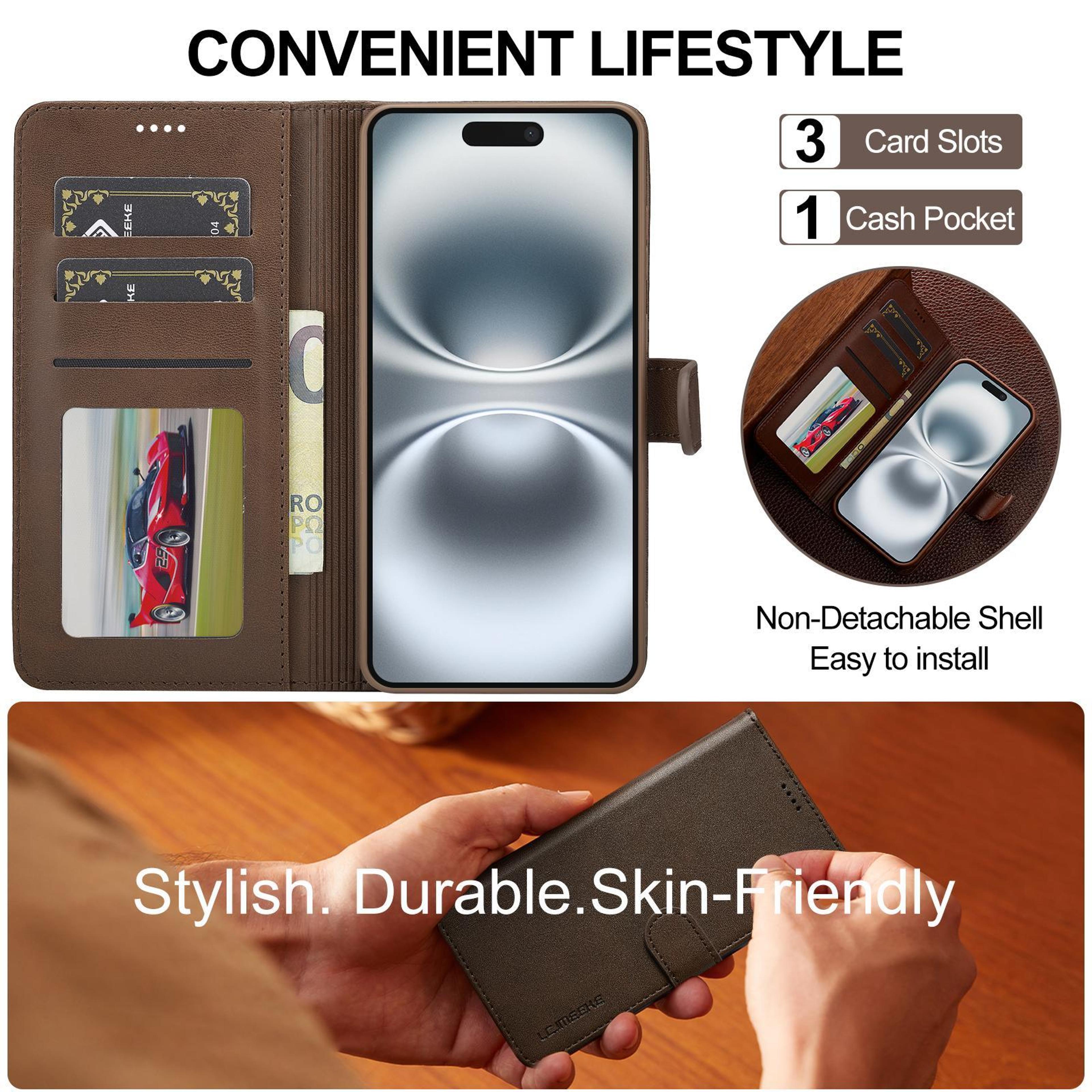 IPhone 17 Wallet Case With Card Holder And Horizontal Stand 5