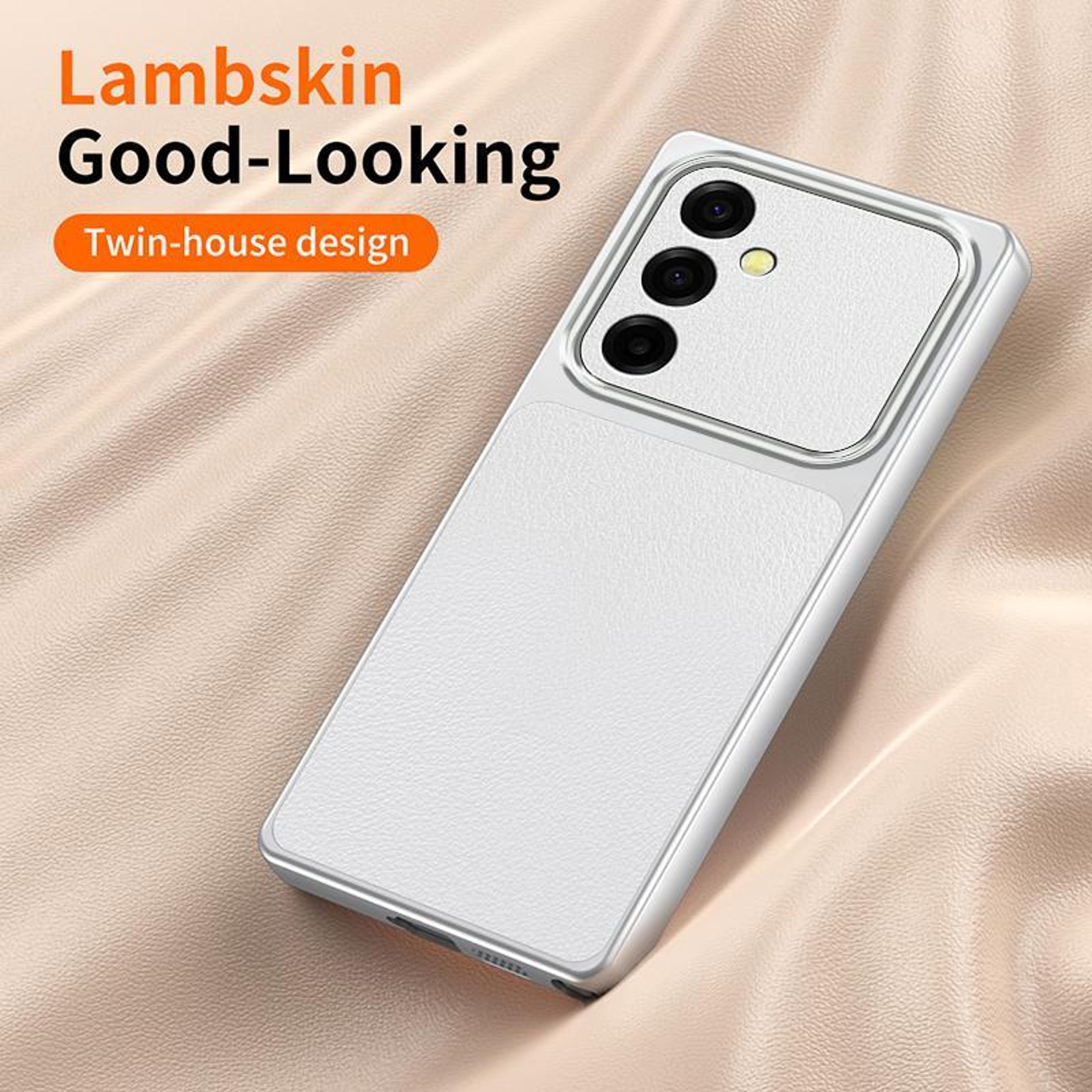 Galaxy A37 5G Lambskin Feel Shockproof Leather Phone Case 2