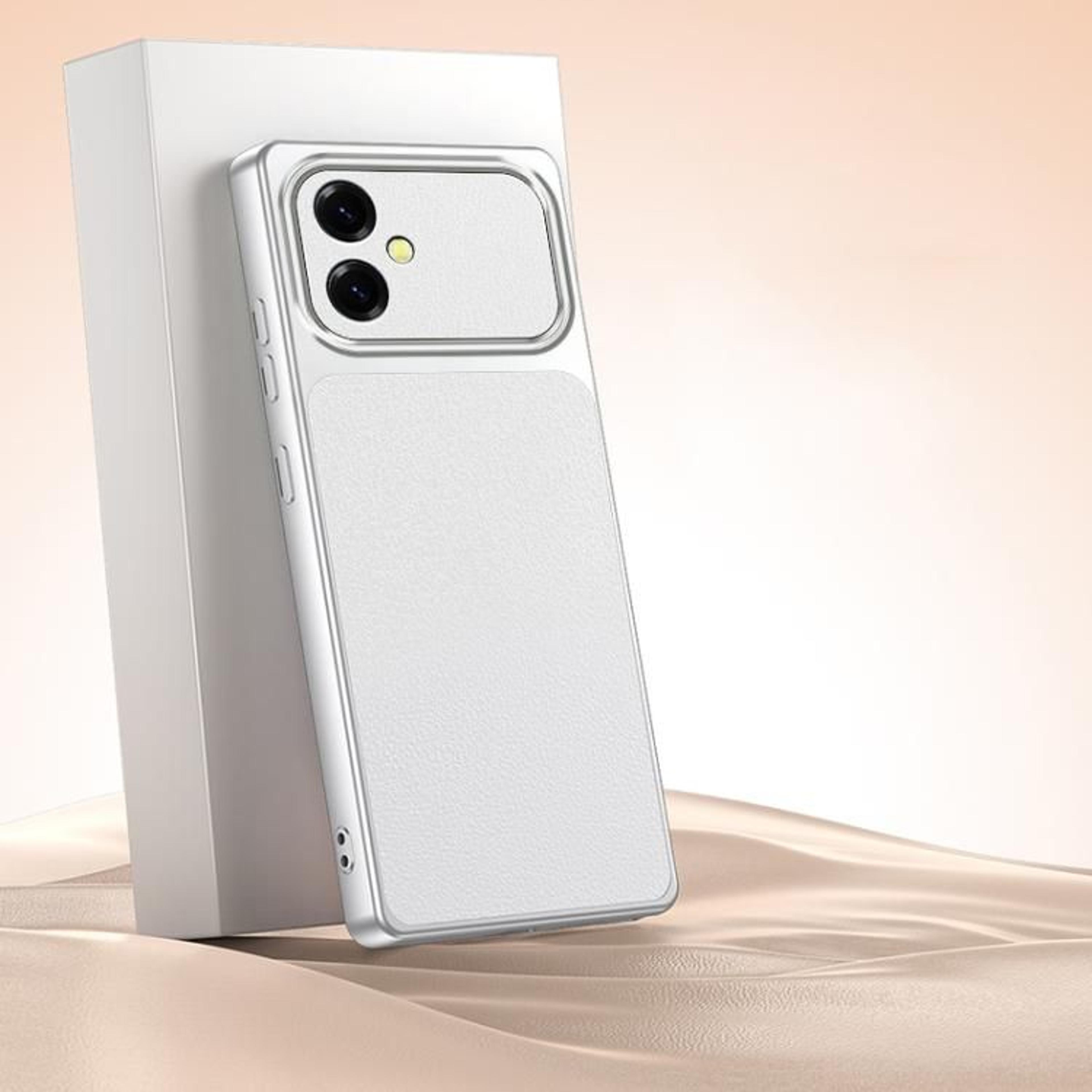 Galaxy A06 4G Lambskin Feel Shockproof TPU Leather Protective Case 10