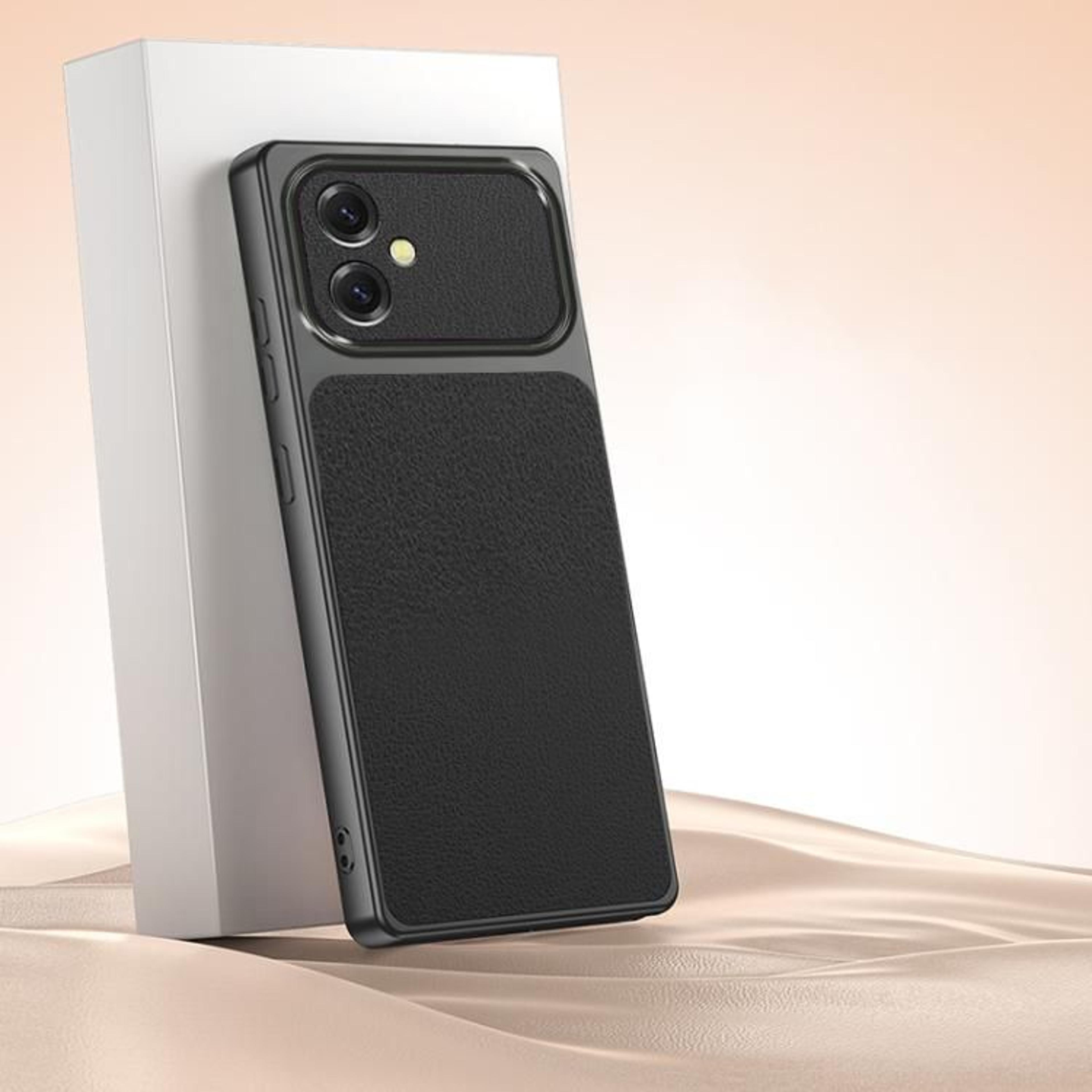 Galaxy A06 4G Lambskin Feel Shockproof TPU Leather Protective Case 12