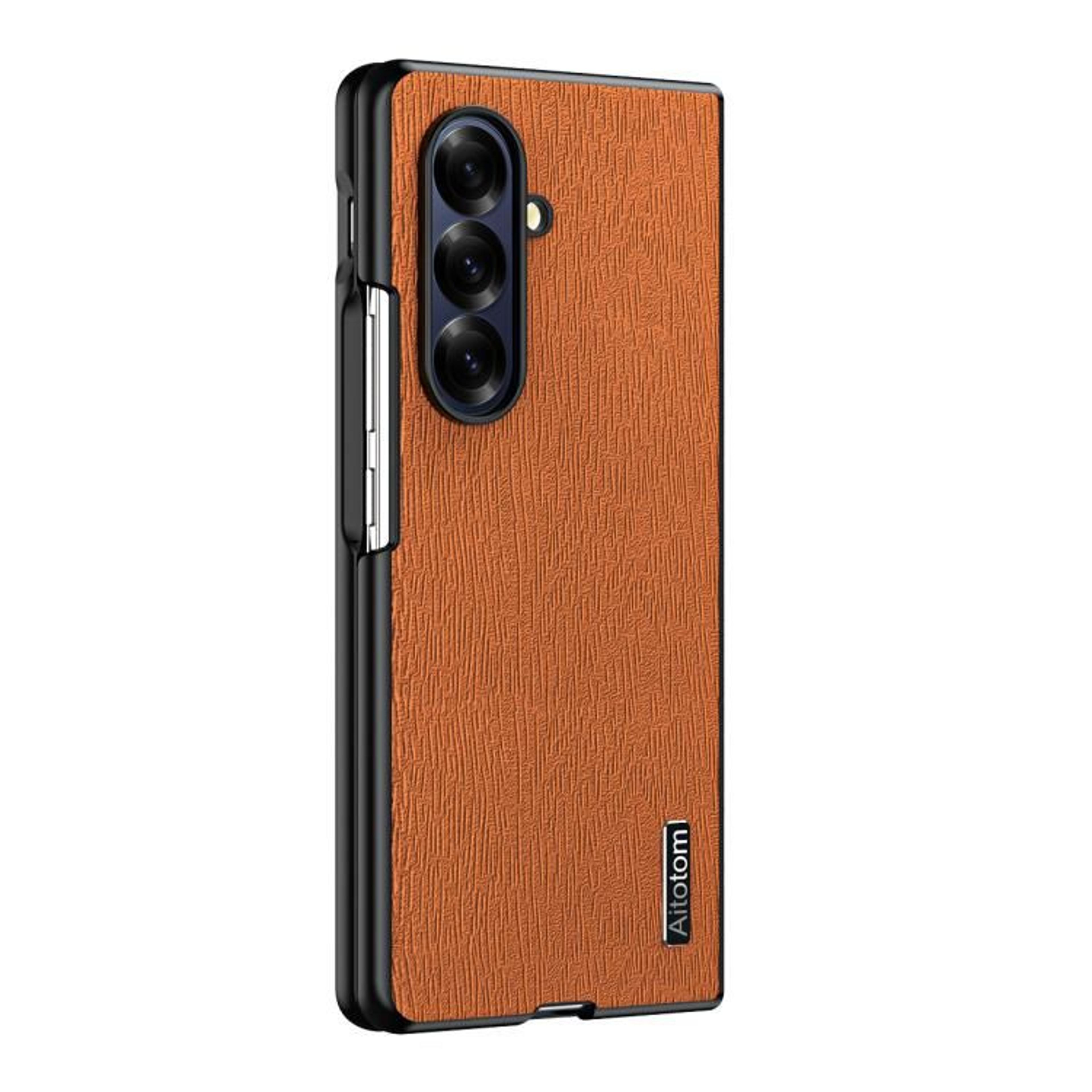 Galaxy Z Fold7 5G Tree Bark Leather Shockproof Protective Case 6