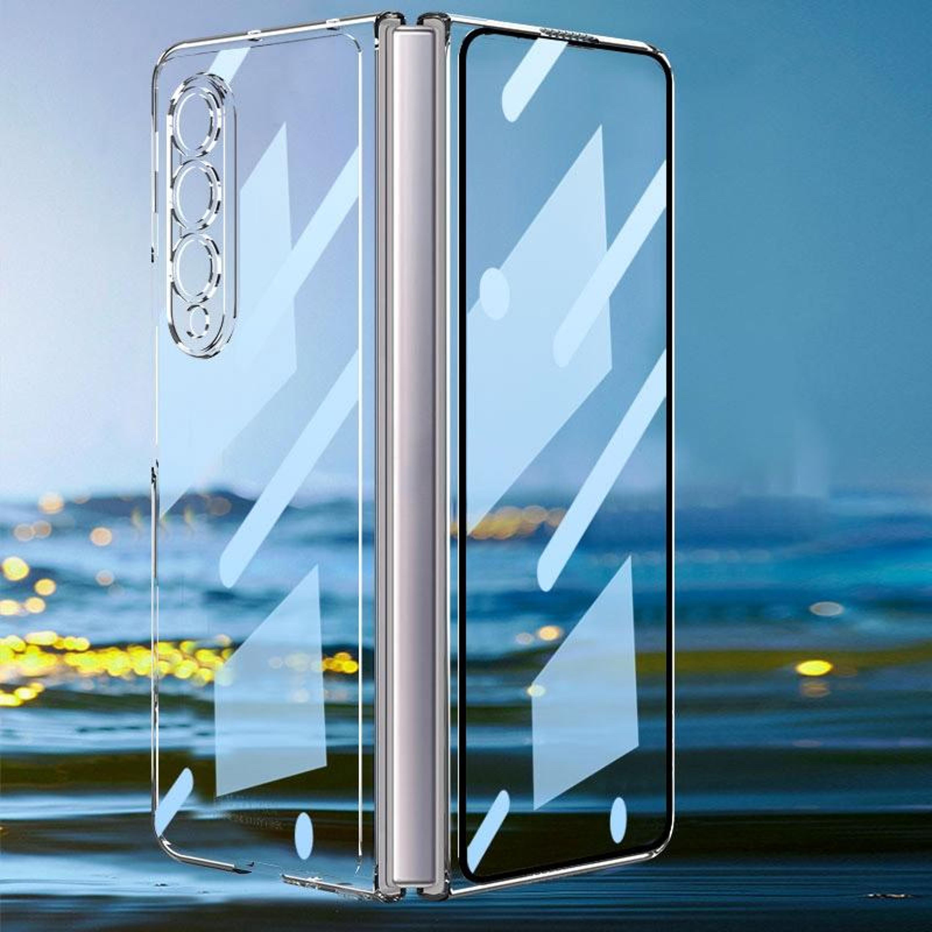 GKK Samsung Galaxy Z Fold4 Full Coverage Case With Tempered Glass 0