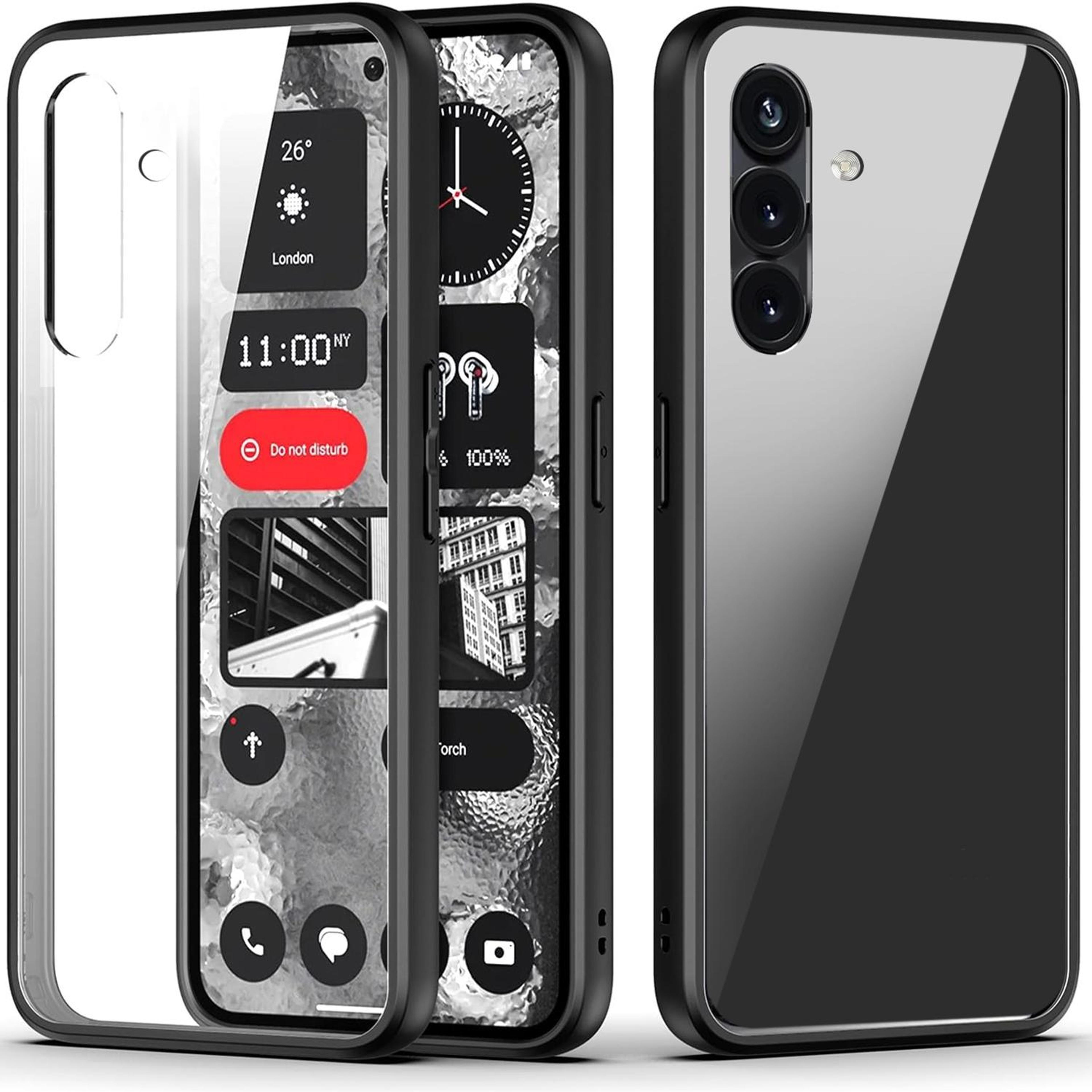 samsung galaxy a54 5g clear shockproof tpu case black slim protective cover