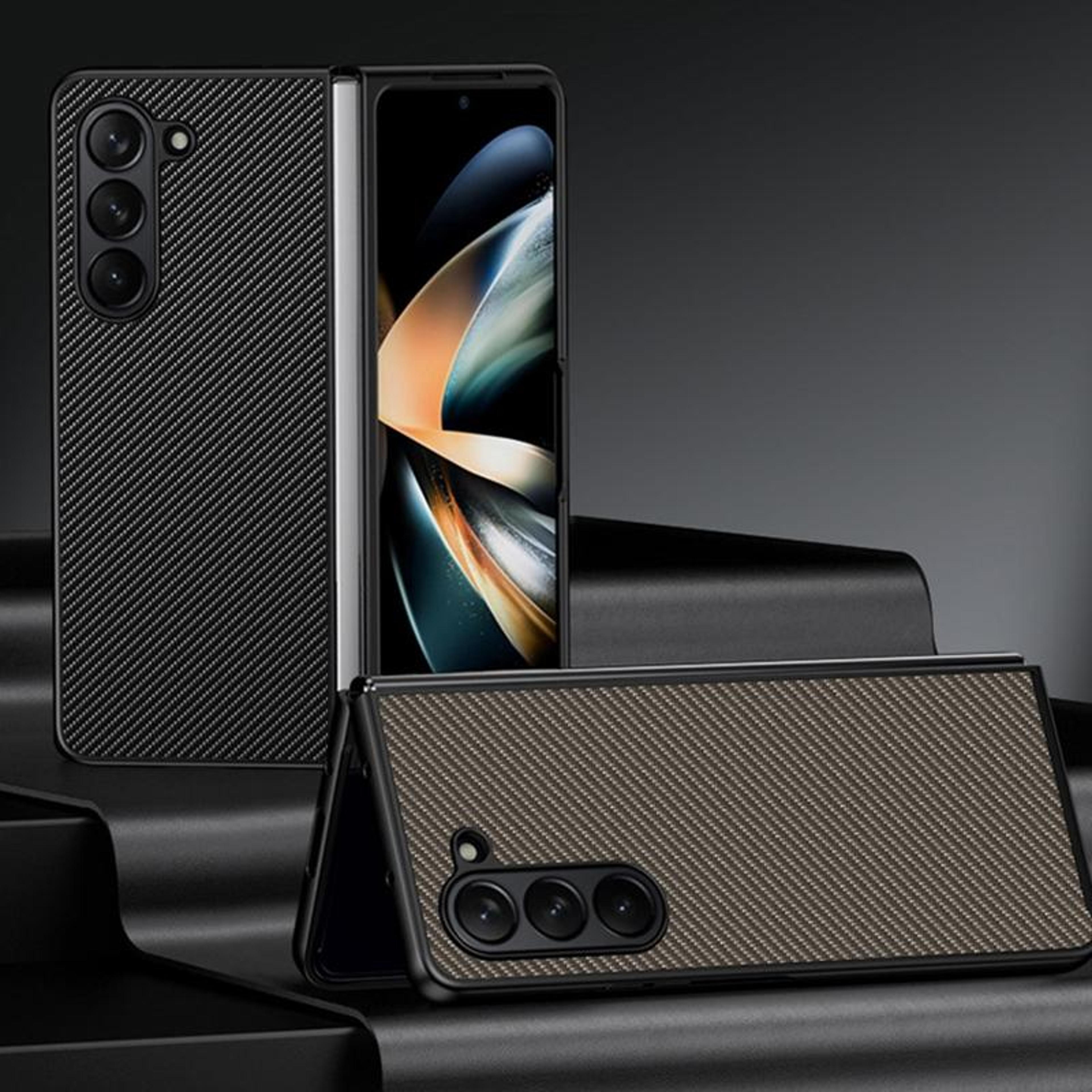 Samsung Galaxy Z Fold5 Ultra Thin Leather Case Slim Anti Scratch Protective Cover 1