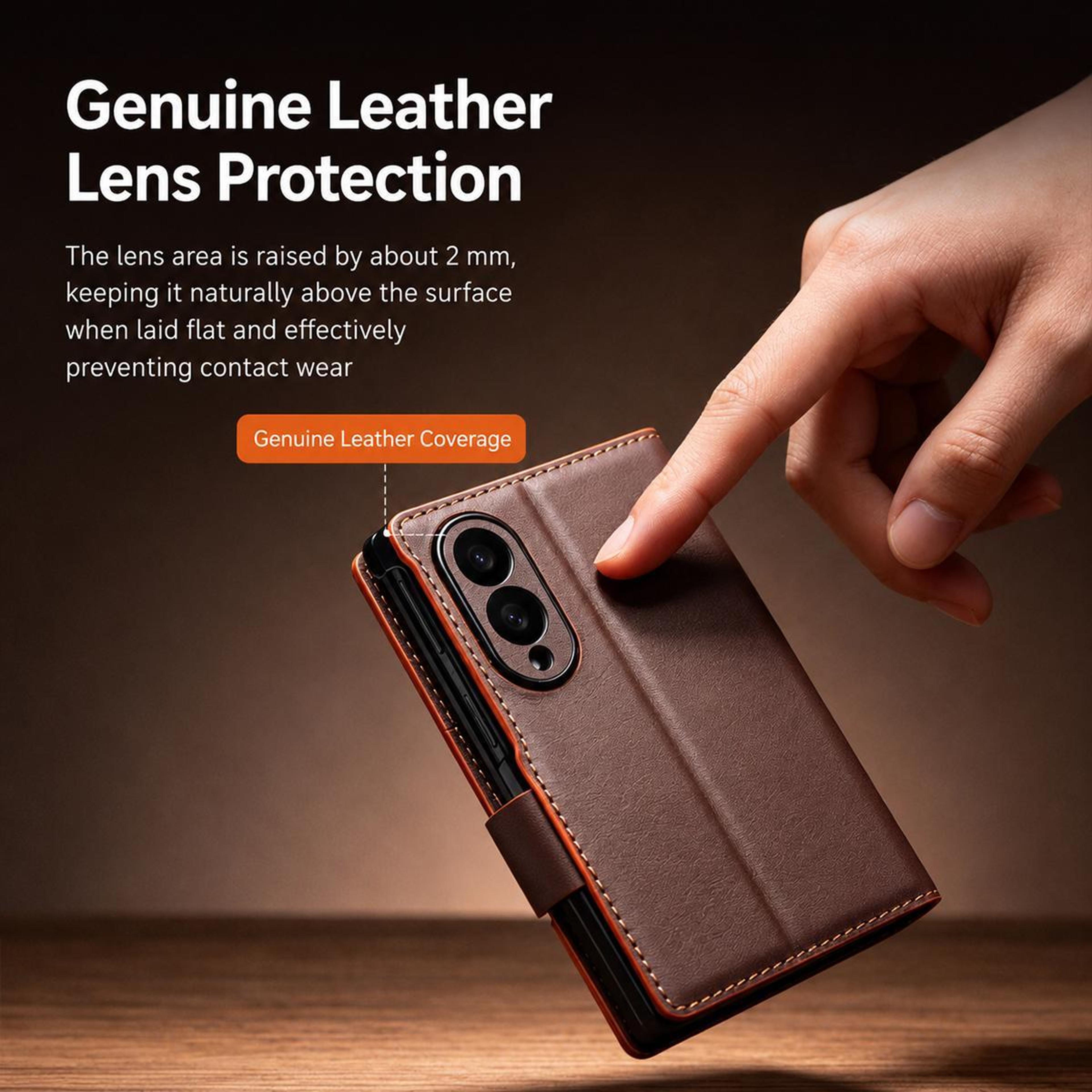 Classic Gen2 Galaxy Z Fold8 Leather Case Genuine Leather Protective Cover 10
