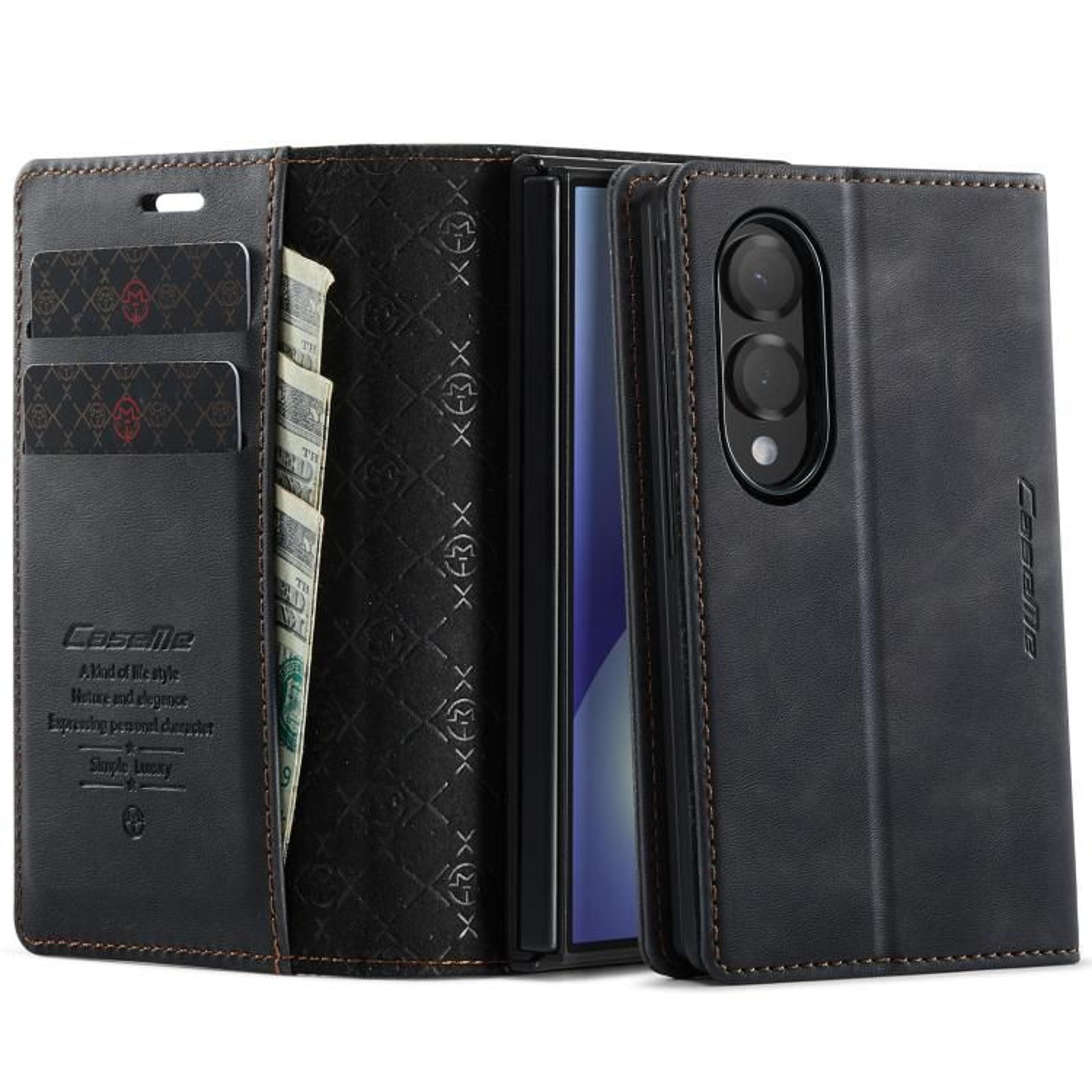 Galaxy Z Fold8 Wallet Case With RFID Blocking Leather Cover And Kickstand 12