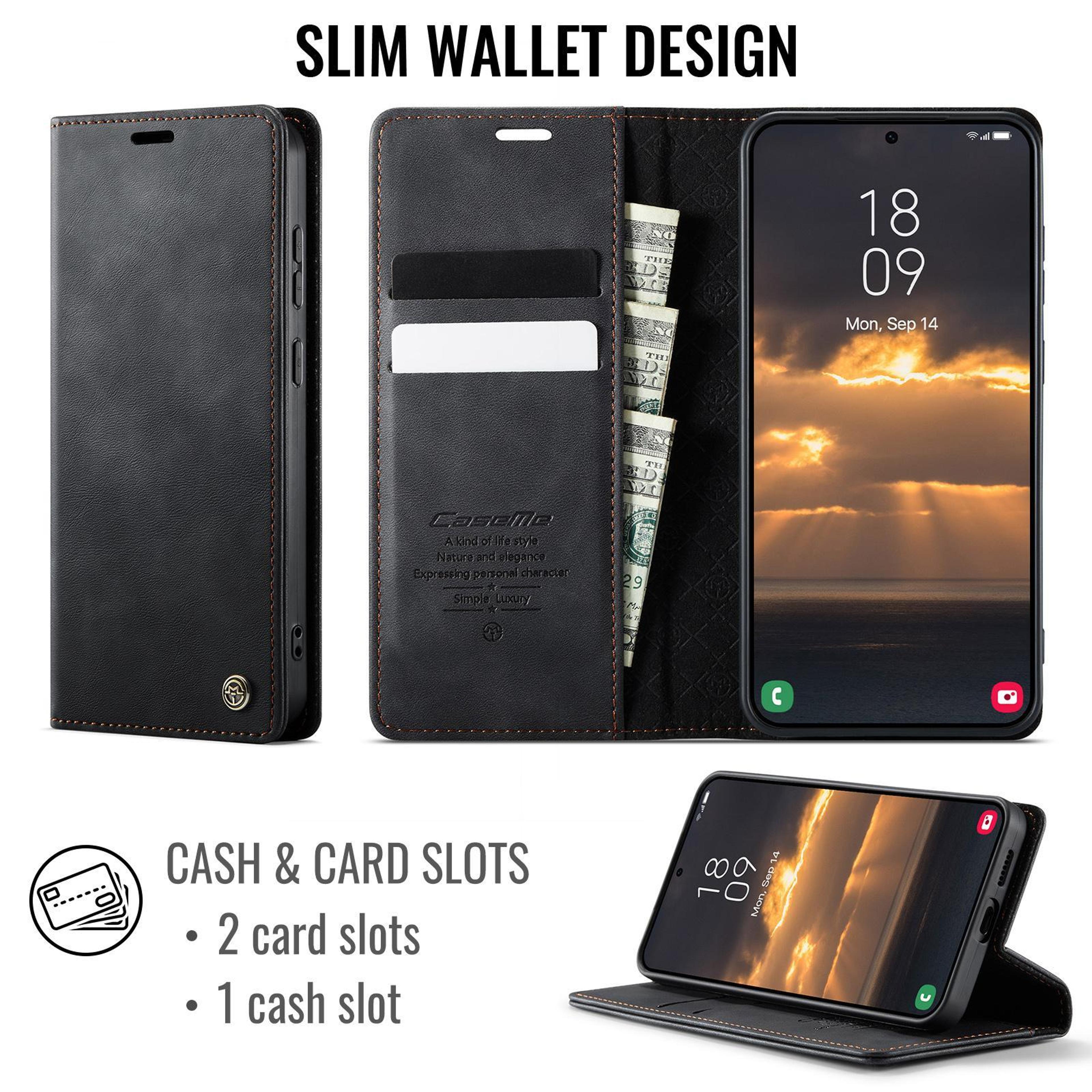 Samsung Galaxy S26 Wallet Case With RFID Blocking Card Holder And Kickstand 1