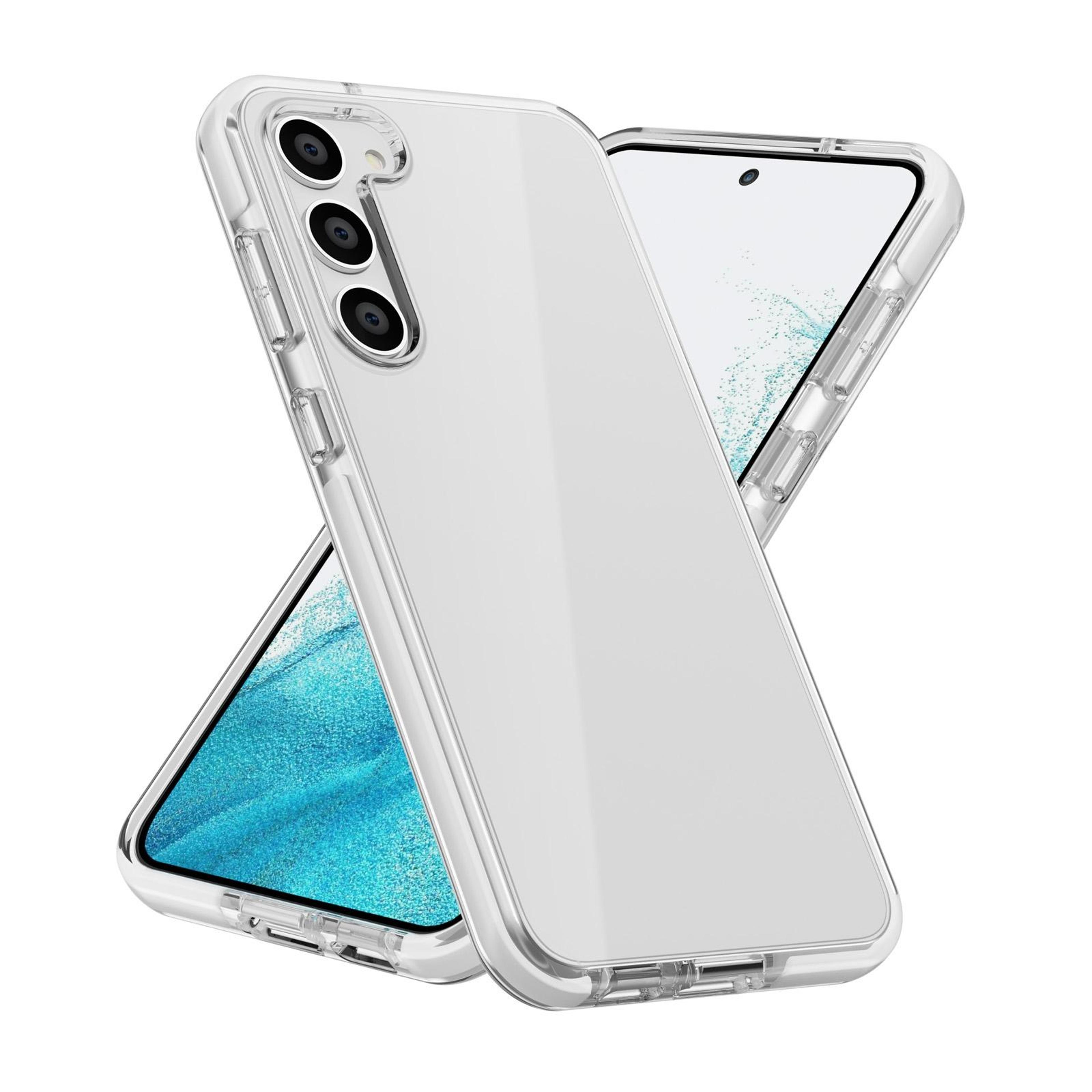 Samsung Galaxy S23 Clear Case Two Color TPU TPE Protective Cover 3