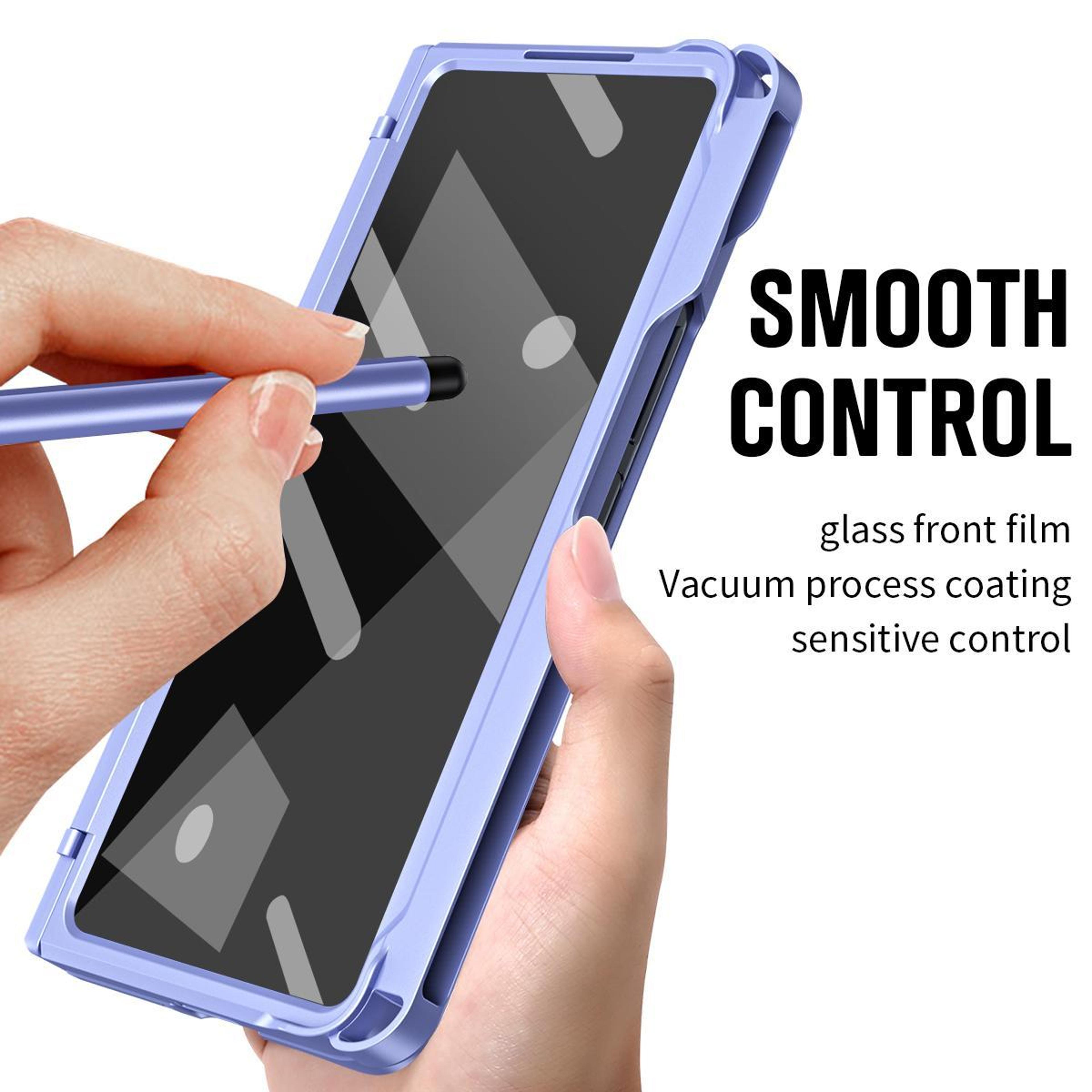 Galaxy Z Fold7 5G Diamond Case With Hinge Protection Screen Protector And Pen 1