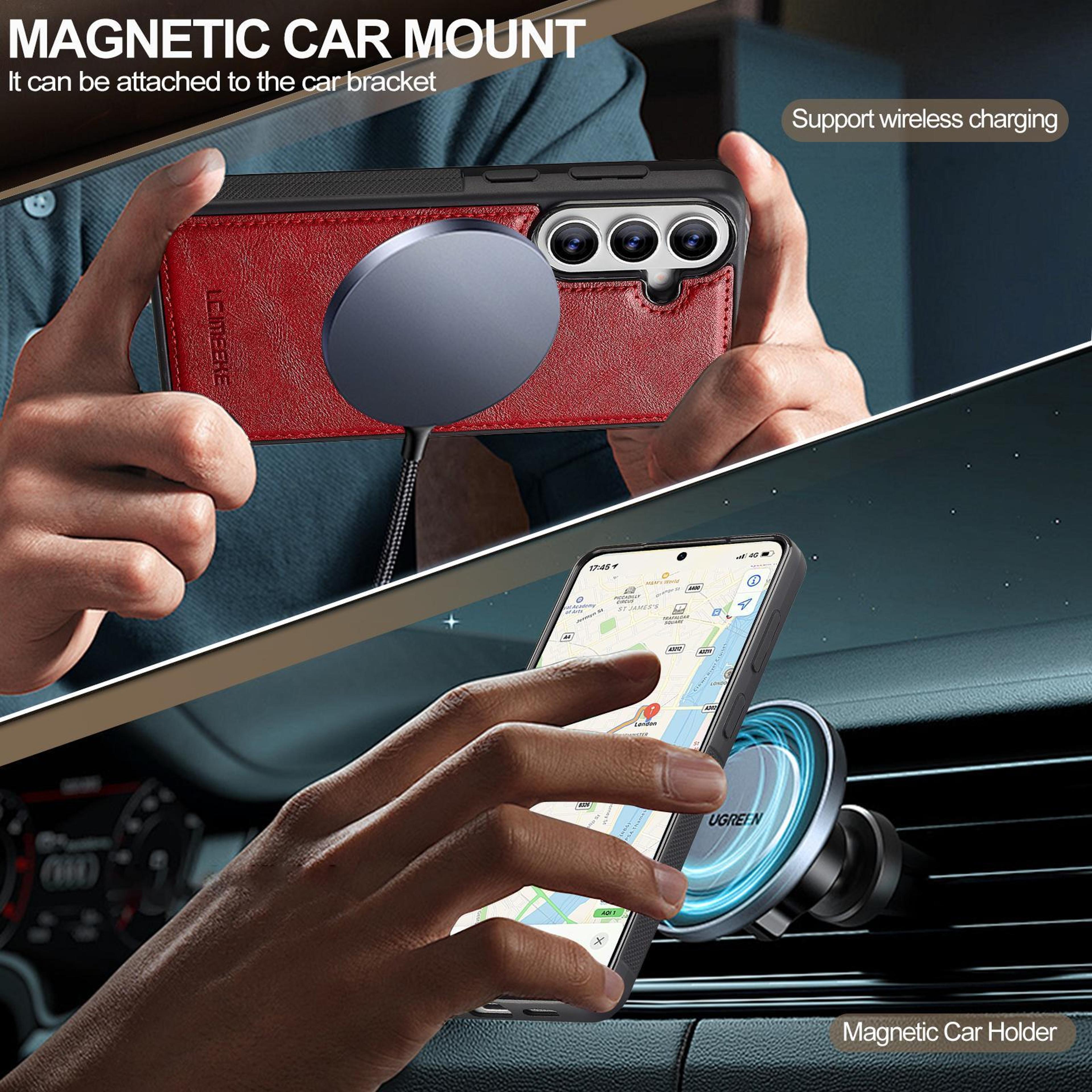 Samsung Galaxy S26 Plus Case With MagSafe Compatible Case Magnetic Charging And PU Leather Protecti 5