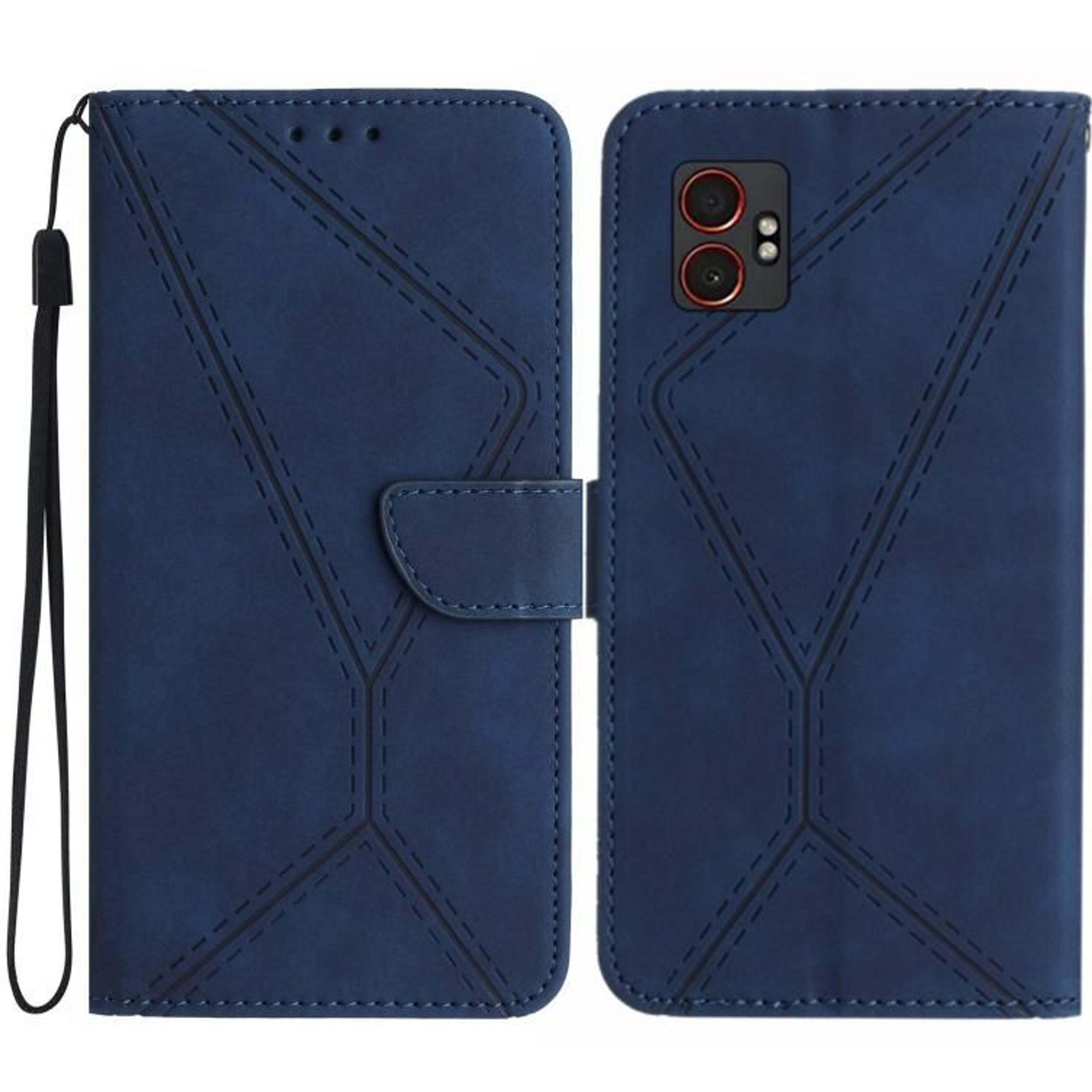 Samsung Galaxy XCover7 Pro Leather Wallet Case With Card Holder And Stand 11