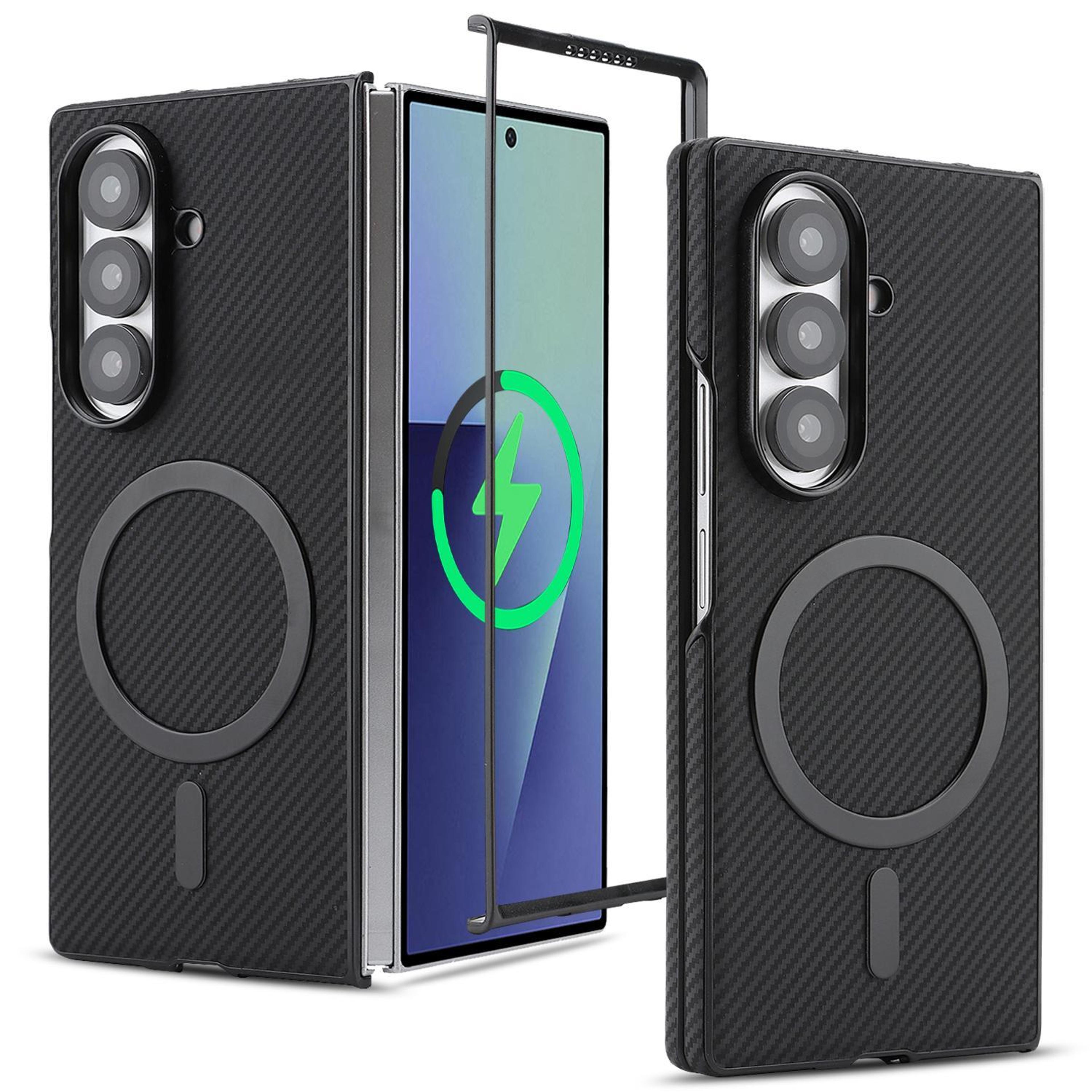 Galaxy Z Fold6 MagSafe Carbon Fiber Case With Drop And Camera Protection 0
