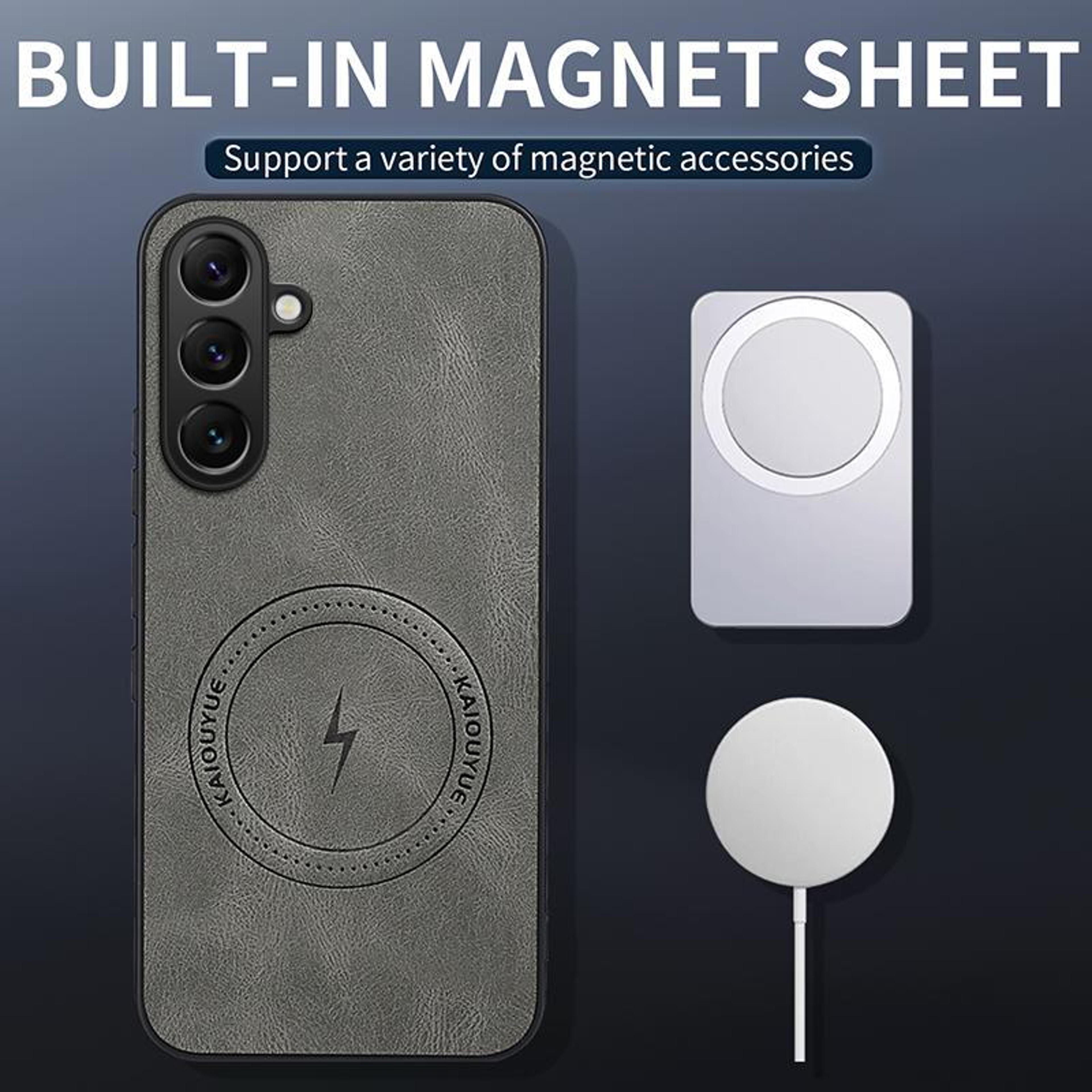 Samsung Galaxy S26 Plus Magnetic Case With Nappa Texture Slim Protective Design 1