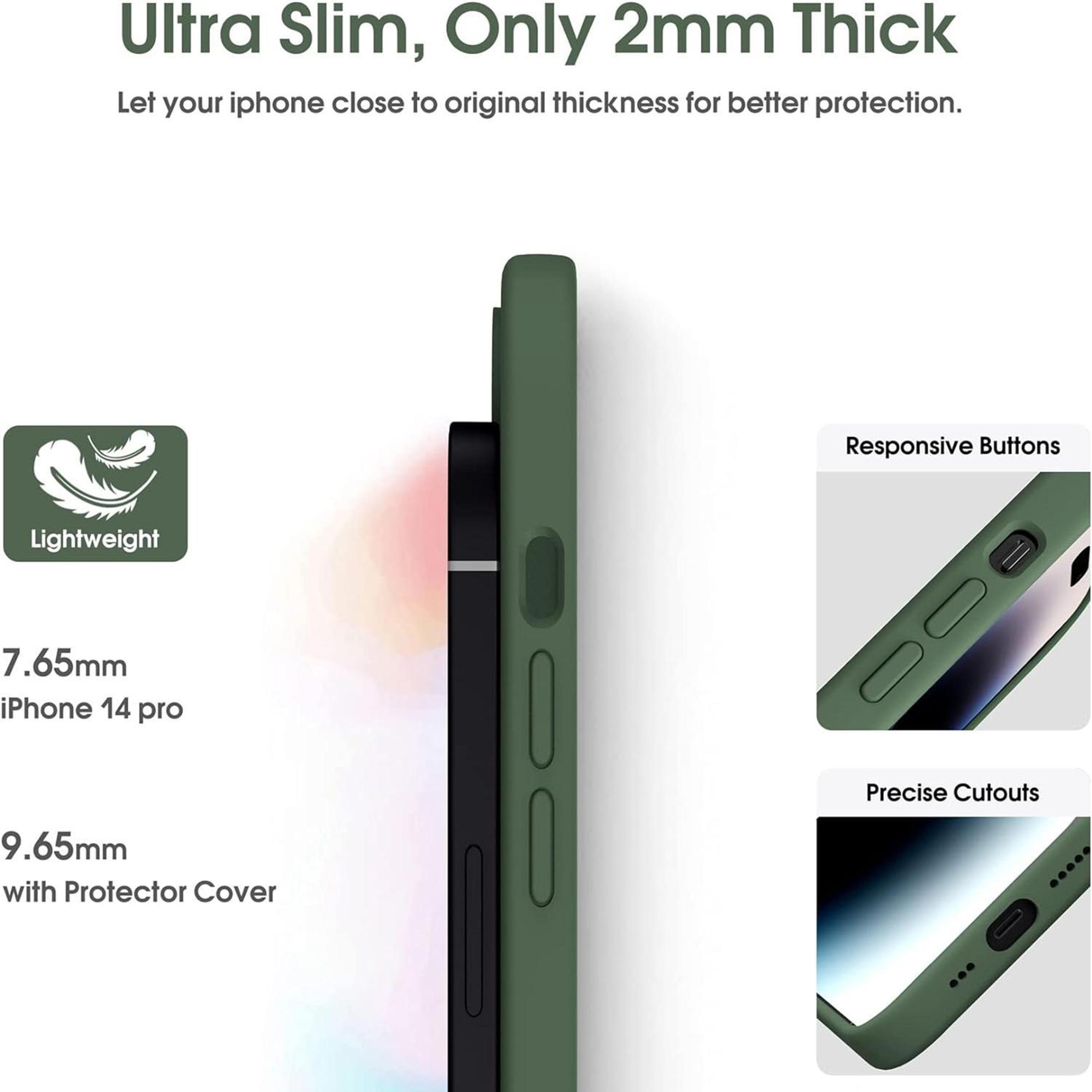 IPhone 17 Pro Liquid Silicone Shockproof Case With Microfiber Lining 3