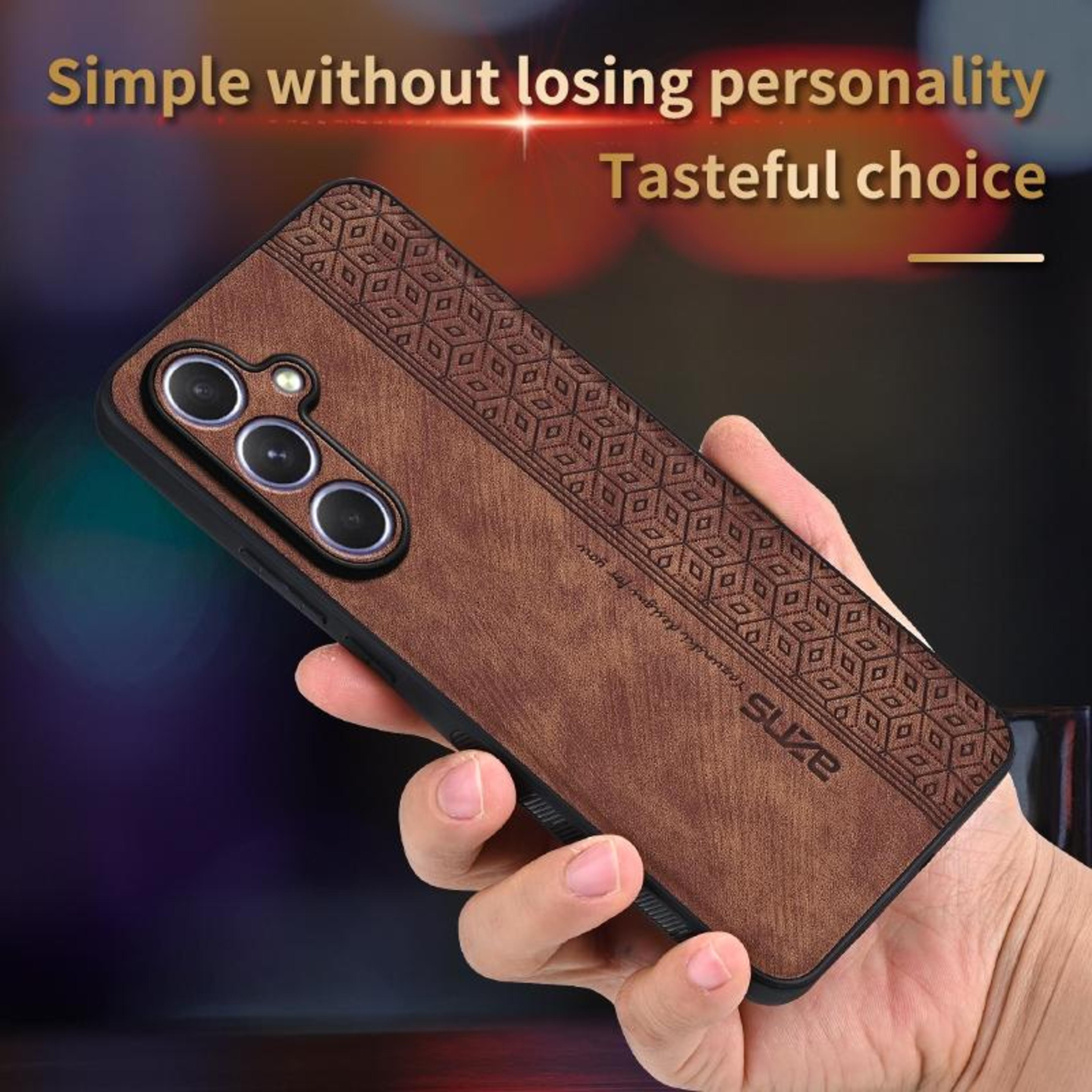 Samsung Galaxy S25 Plus 5G Case 3D Embossed Leather Skin Protective Cover 2