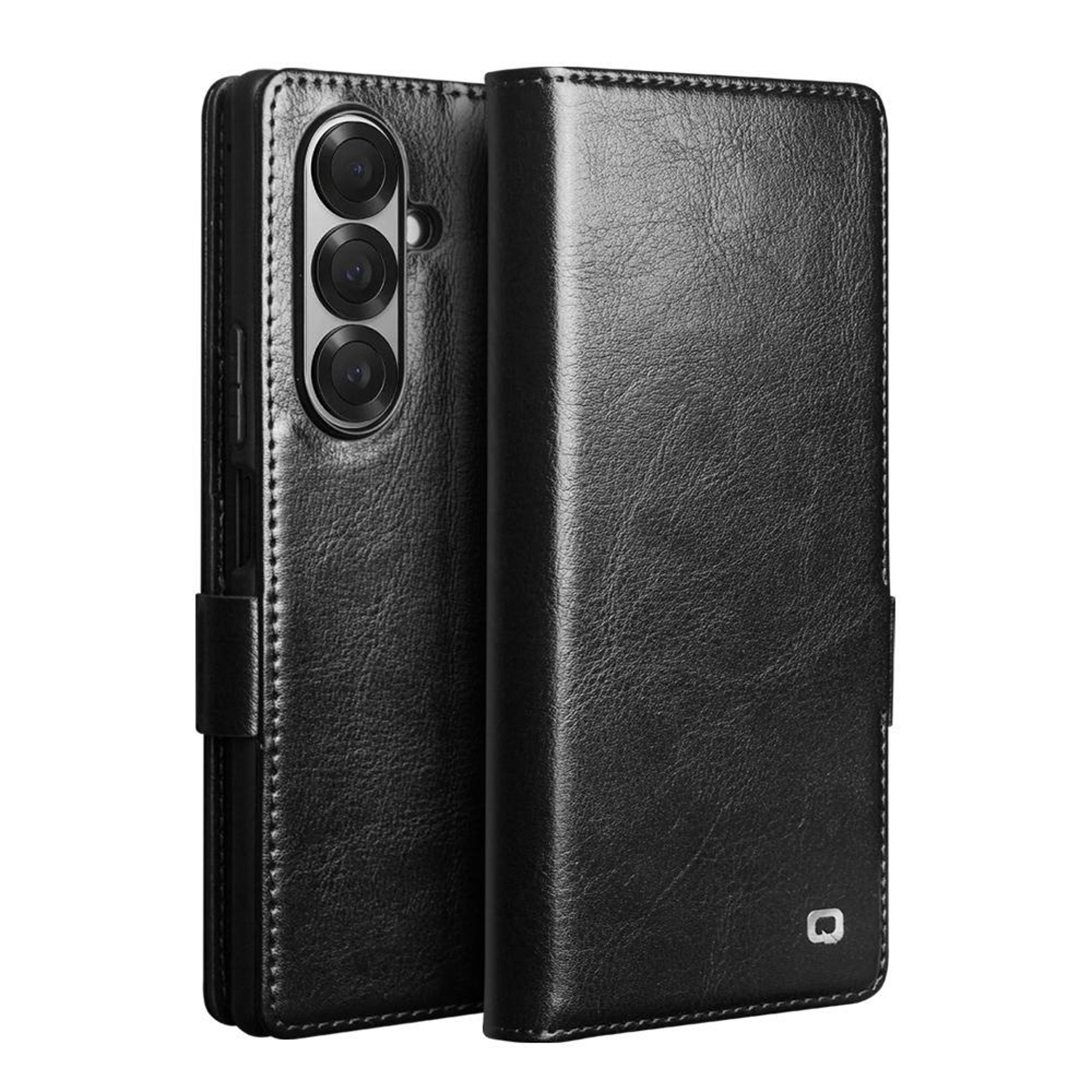 Samsung Galaxy Z Fold7 Genuine Leather Case With Buckle Protection 0