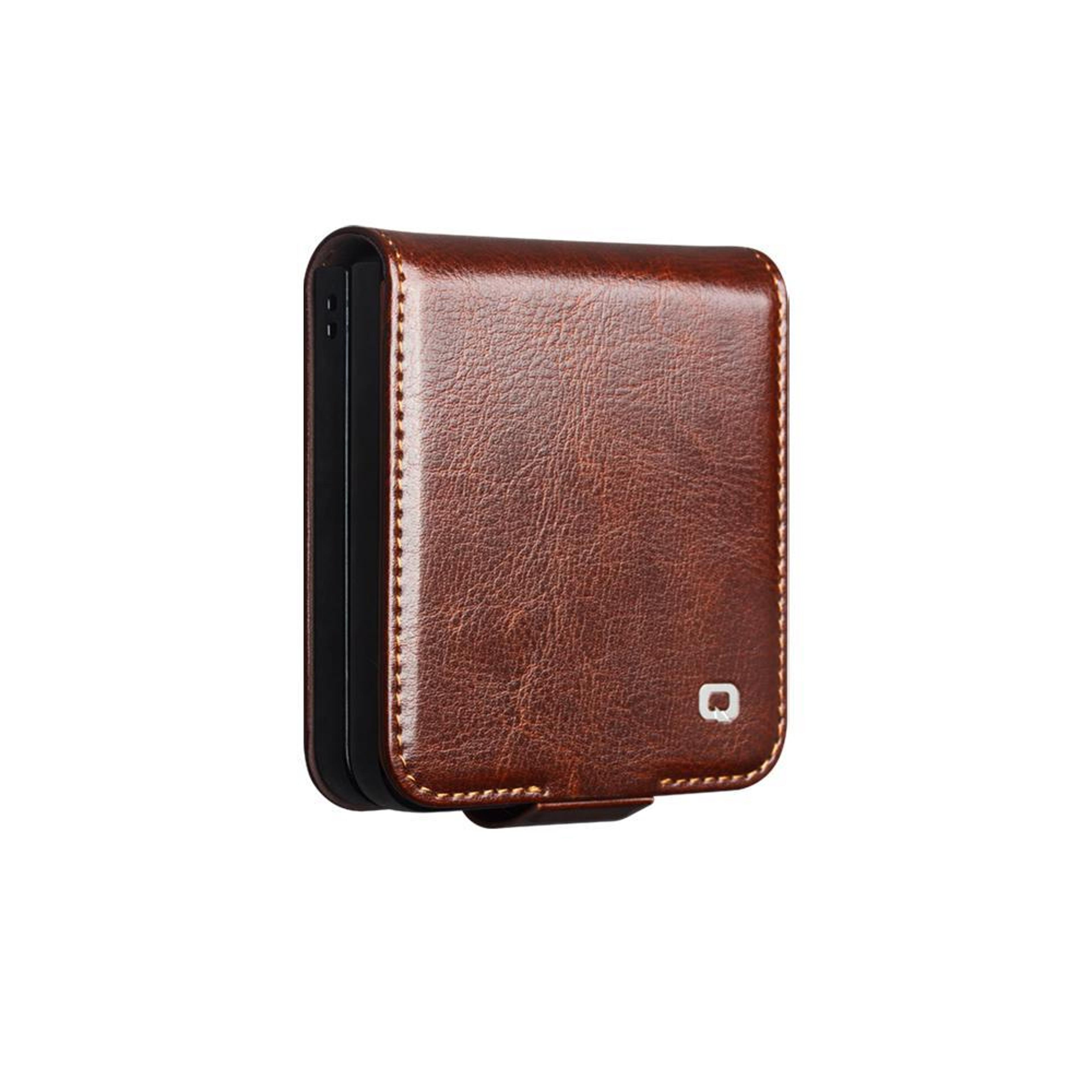 Samsung Galaxy Z Flip7 5G Genuine Leather Protective Case With Buckle 1