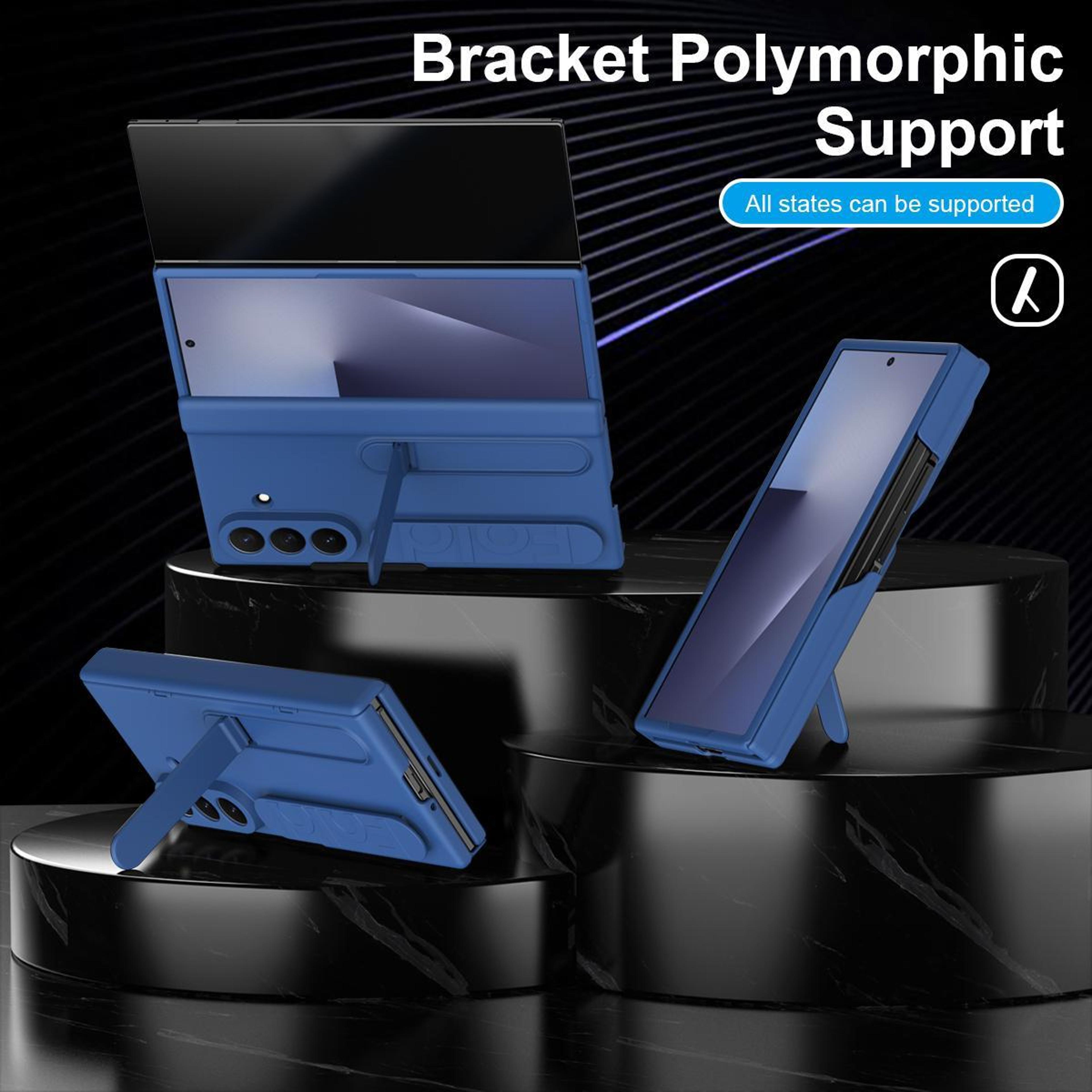 Galaxy Z TriFold Shockproof Case With Tempered Glass And Integrated Holder 4