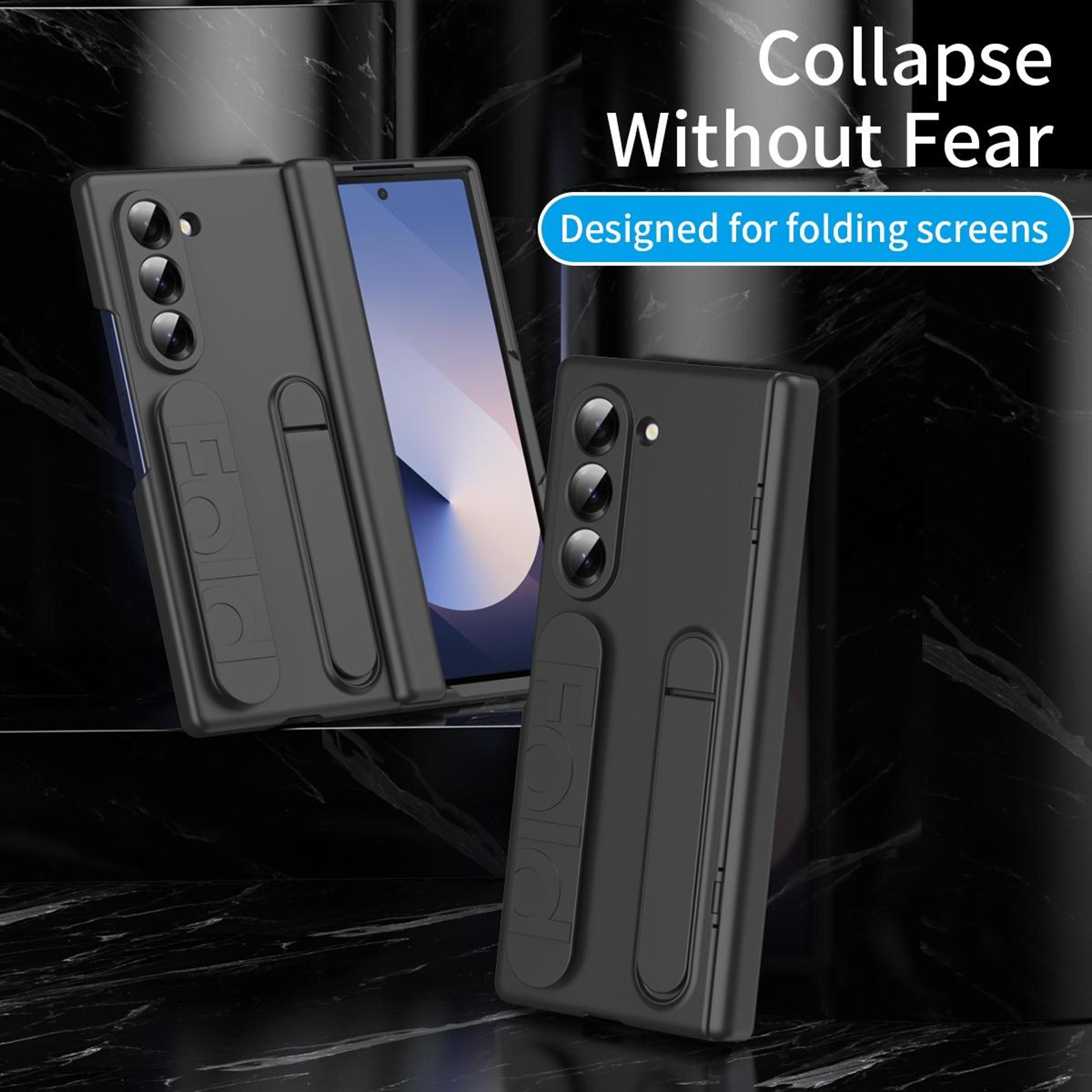 Samsung Galaxy Z Fold5 Shockproof Case With Tempered Glass Back And Integrated Holder 5