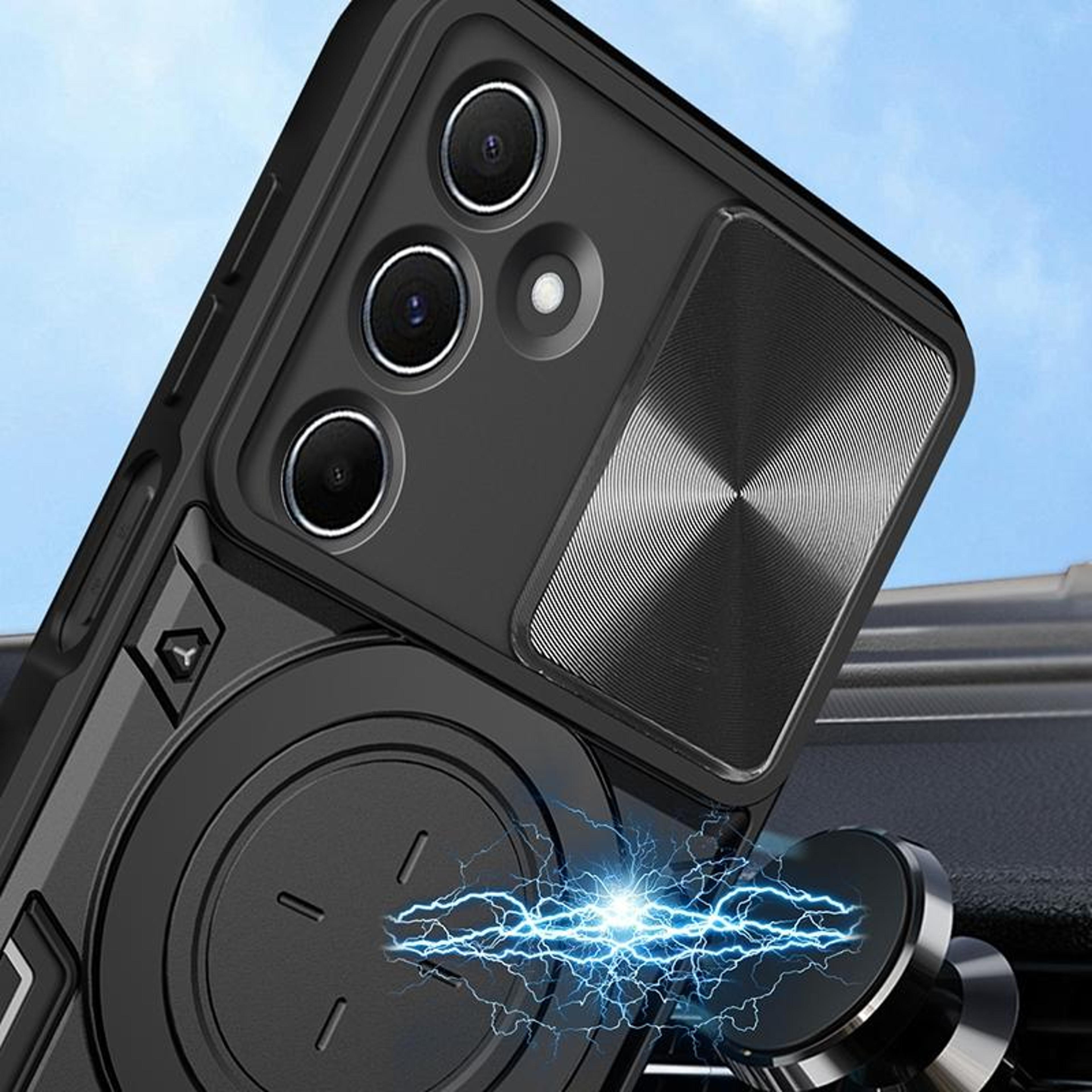 Samsung Galaxy M35 5G Case With Sliding Camera Cover Magnetic Ring Holder 3