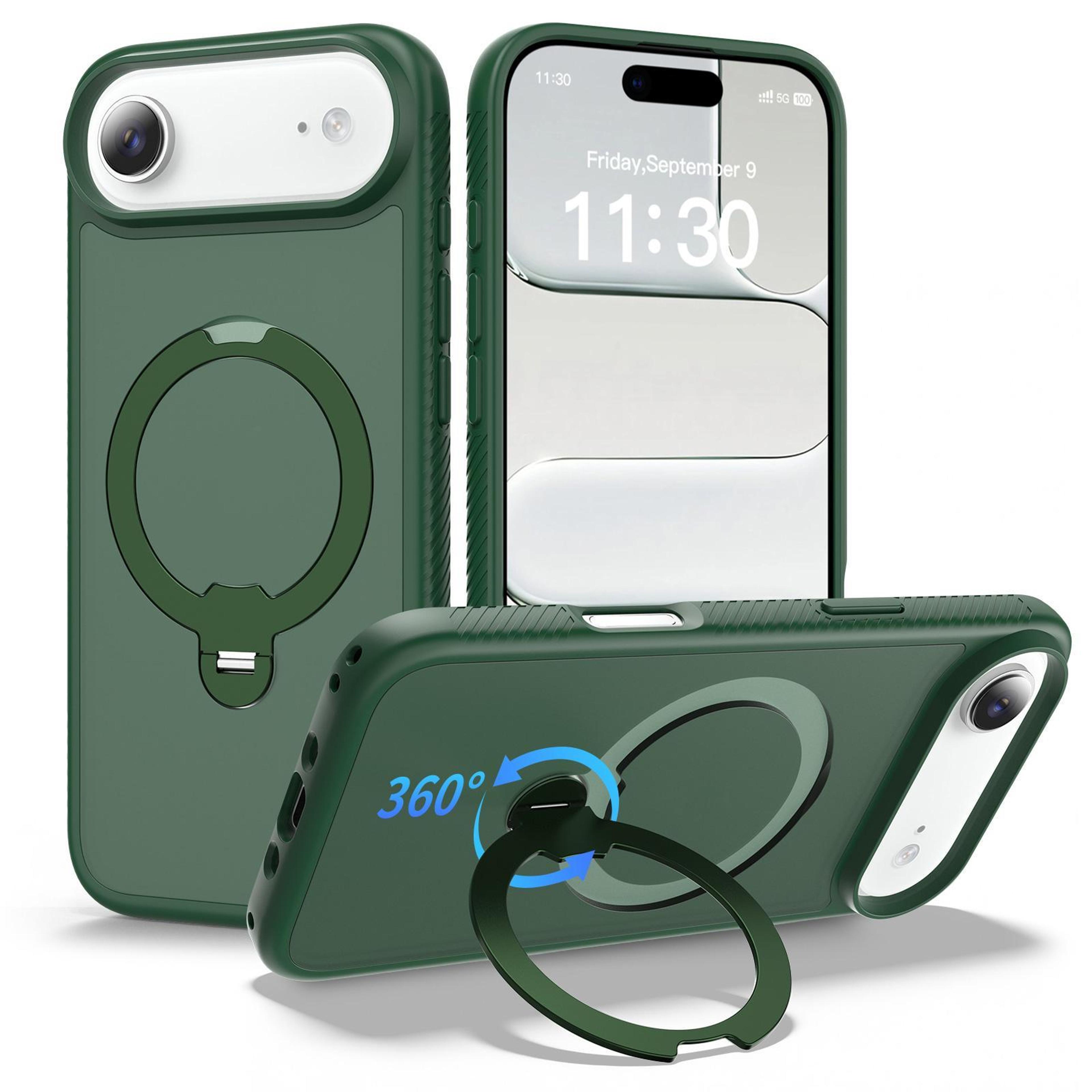 IPhone Air Magnetic Case With 360 Rotating Stand And Shockproof Protection 0