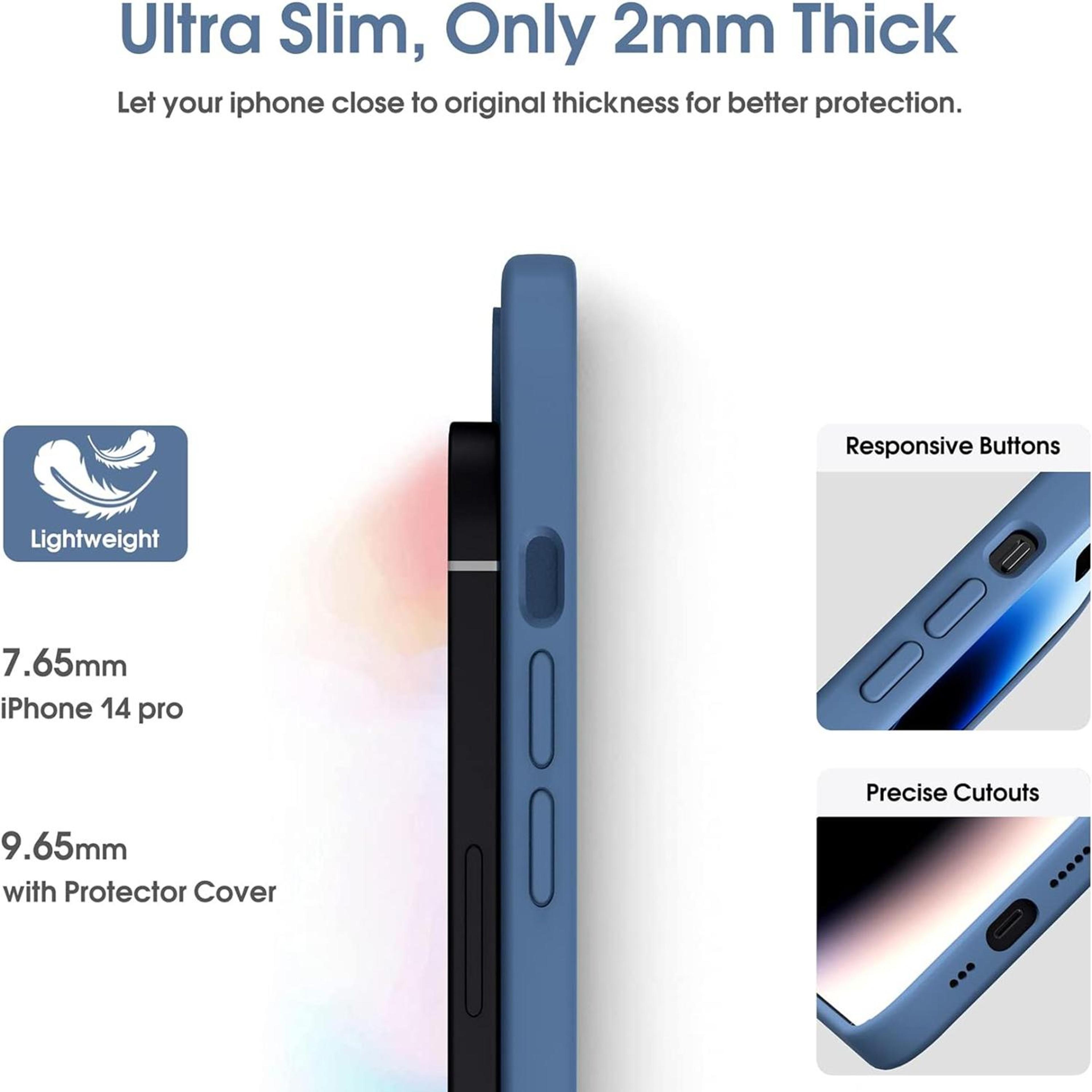 IPhone 13 Liquid Silicone Case With Microfiber Lining Shockproof Slim Protection 3