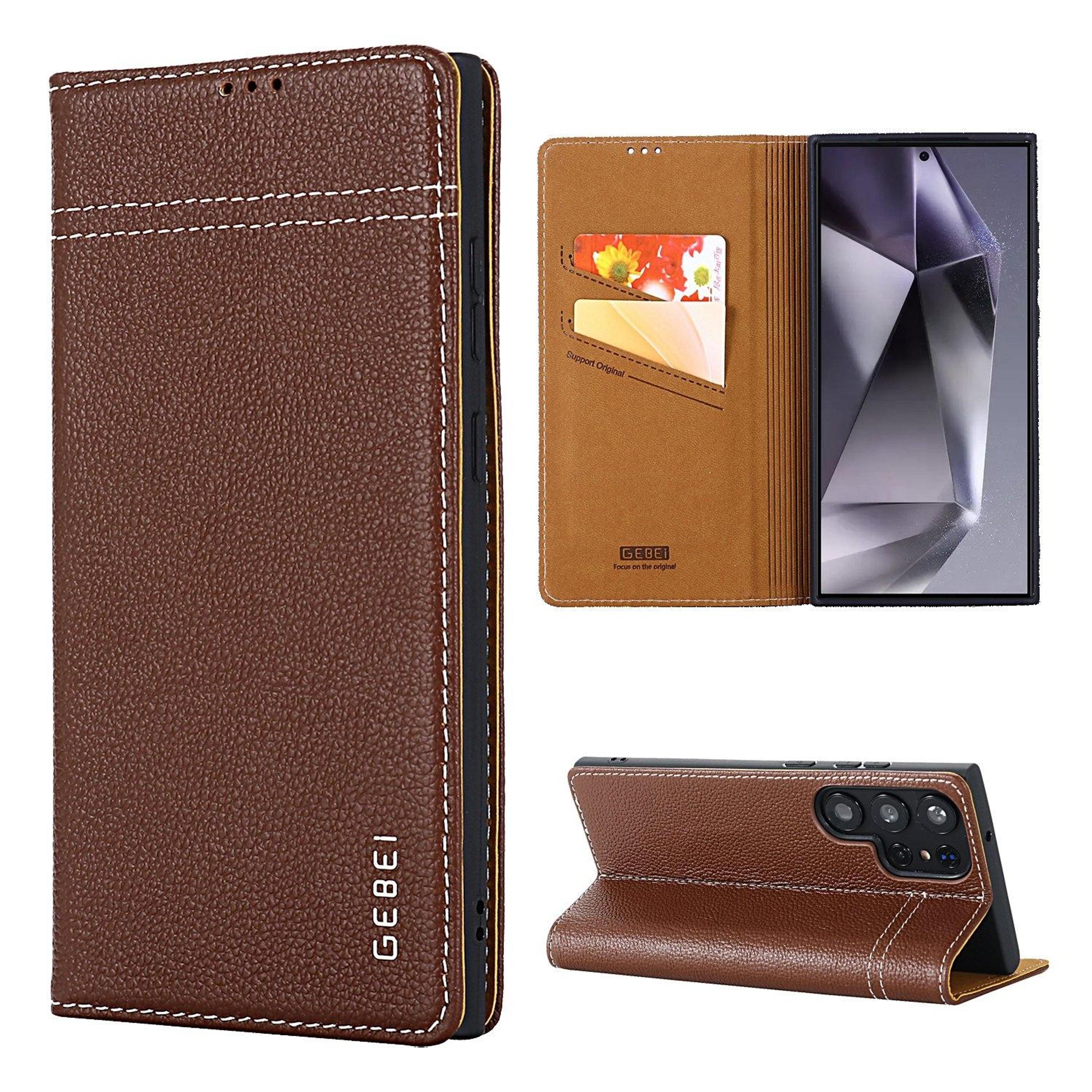 Galaxy S24 Ultra Leather Wallet Case With Card Slots Kickstand And Shock Protection 0