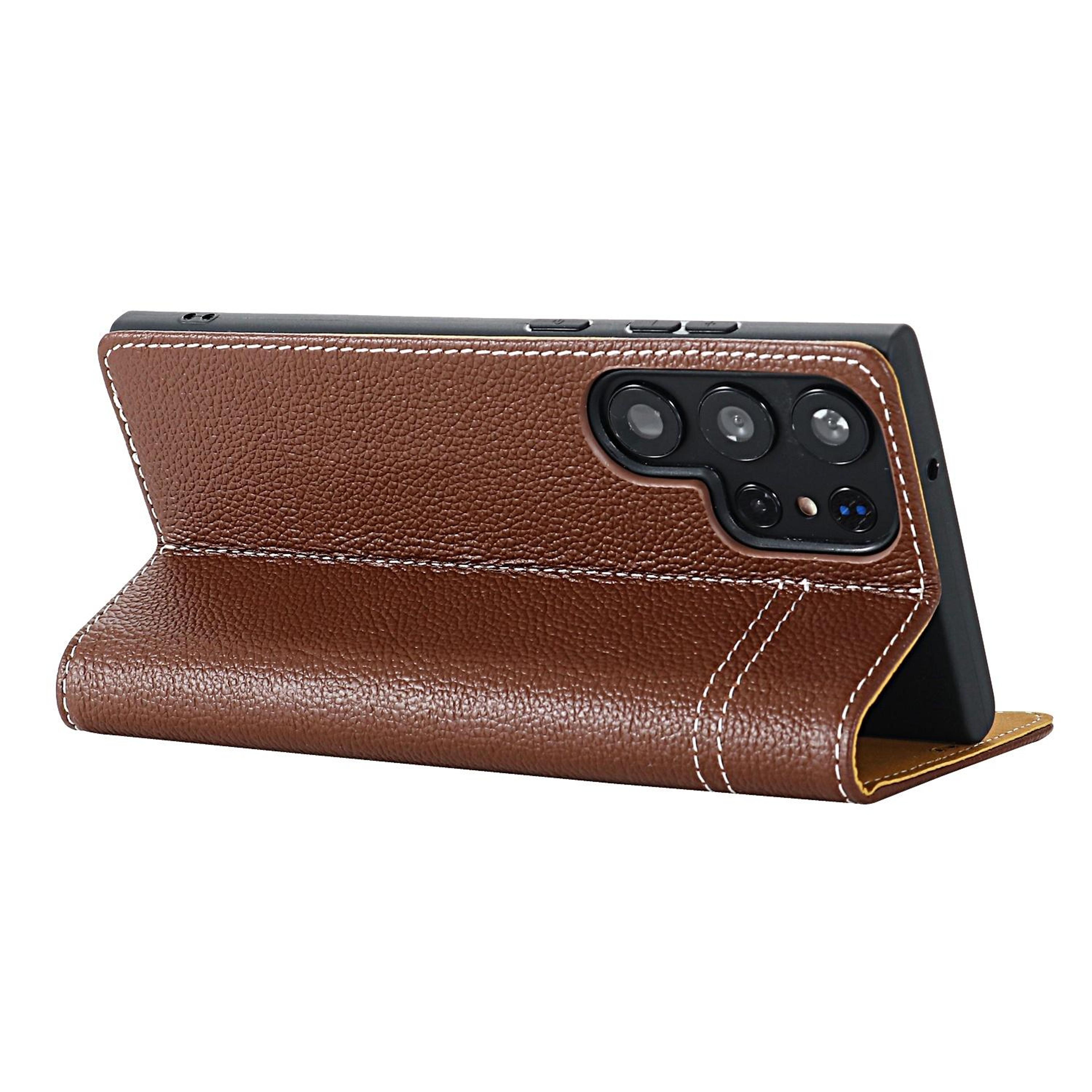 Galaxy S24 Ultra Leather Wallet Case With Card Slots Kickstand And Shock Protection 4