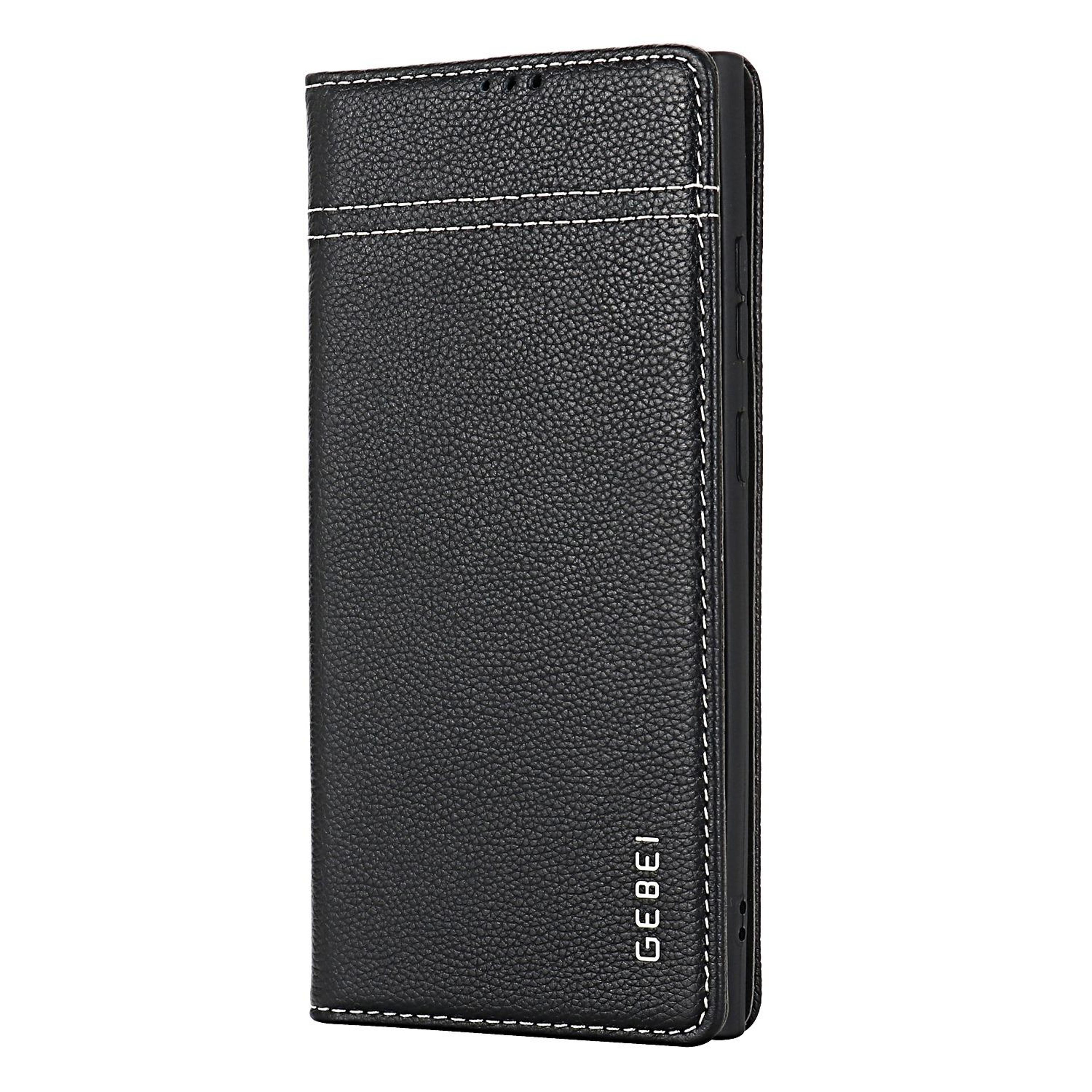 Galaxy S24 Plus Leather Case TopGrain Wallet Case With Card Holder And Kickstand 1