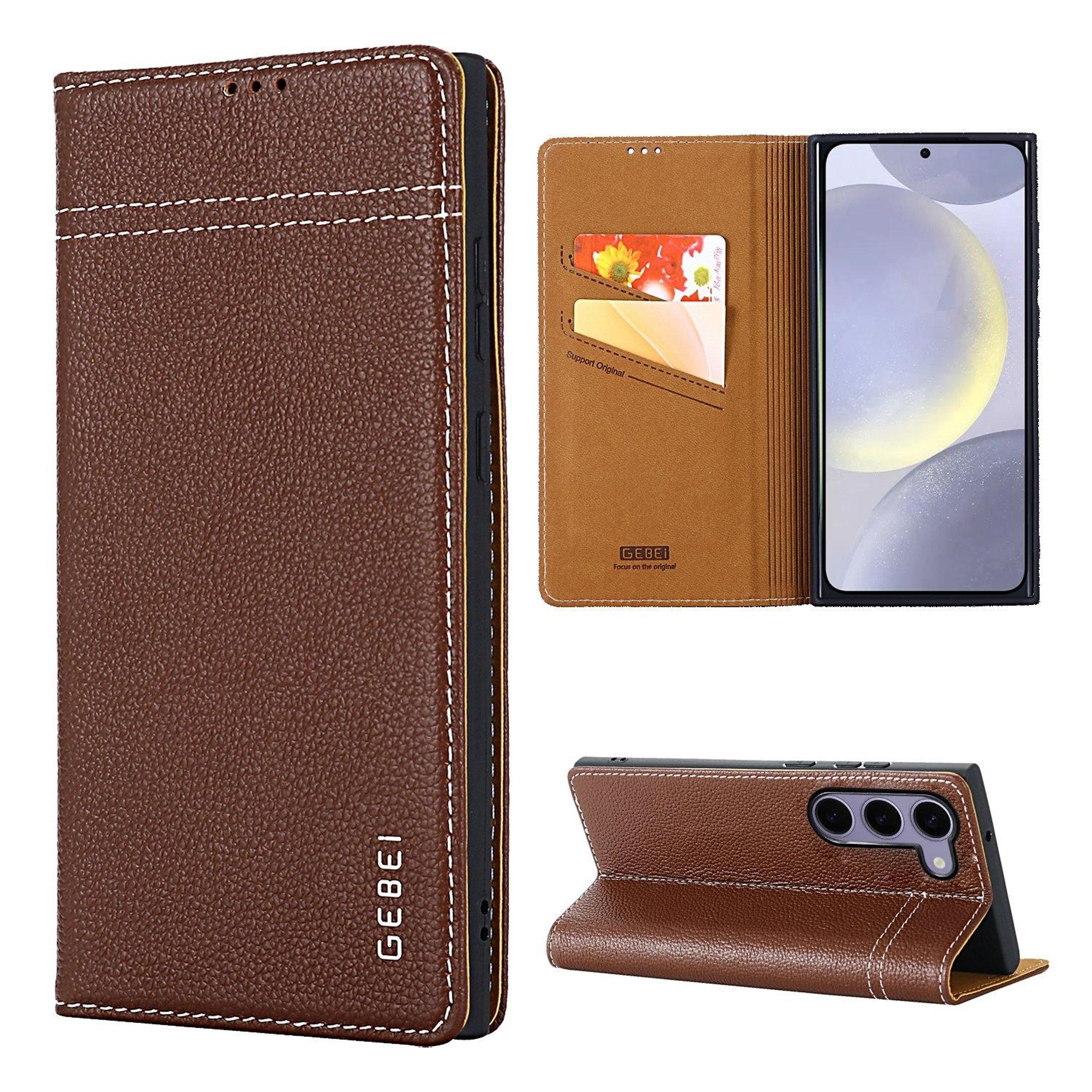 Samsung Galaxy S24 5G Leather Wallet Case With Card Slots Kickstand And Shockproof Protection 0