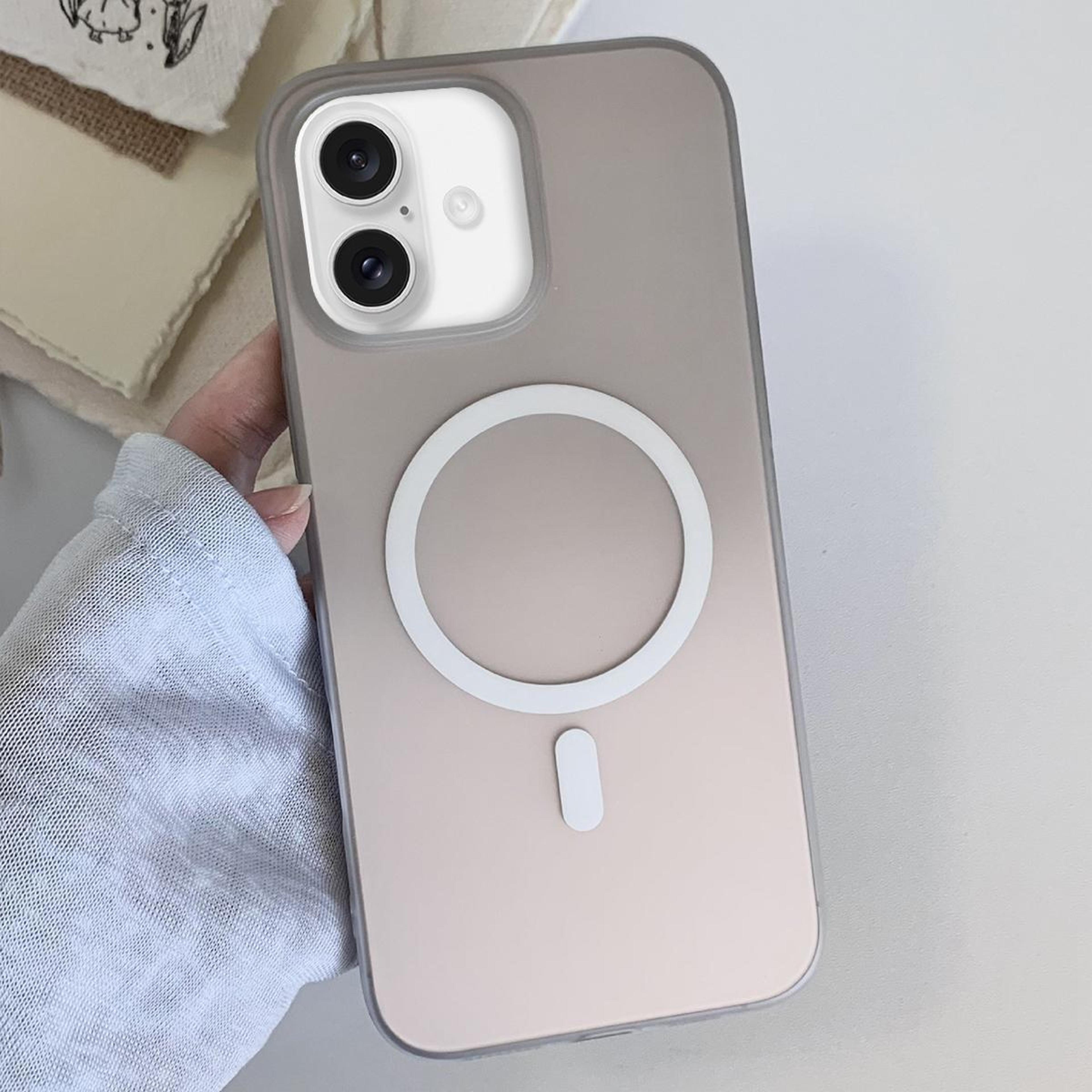 IPhone 16 Plus Magnetic Case Frosted Gradient Slim Shockproof TPU Cover 0