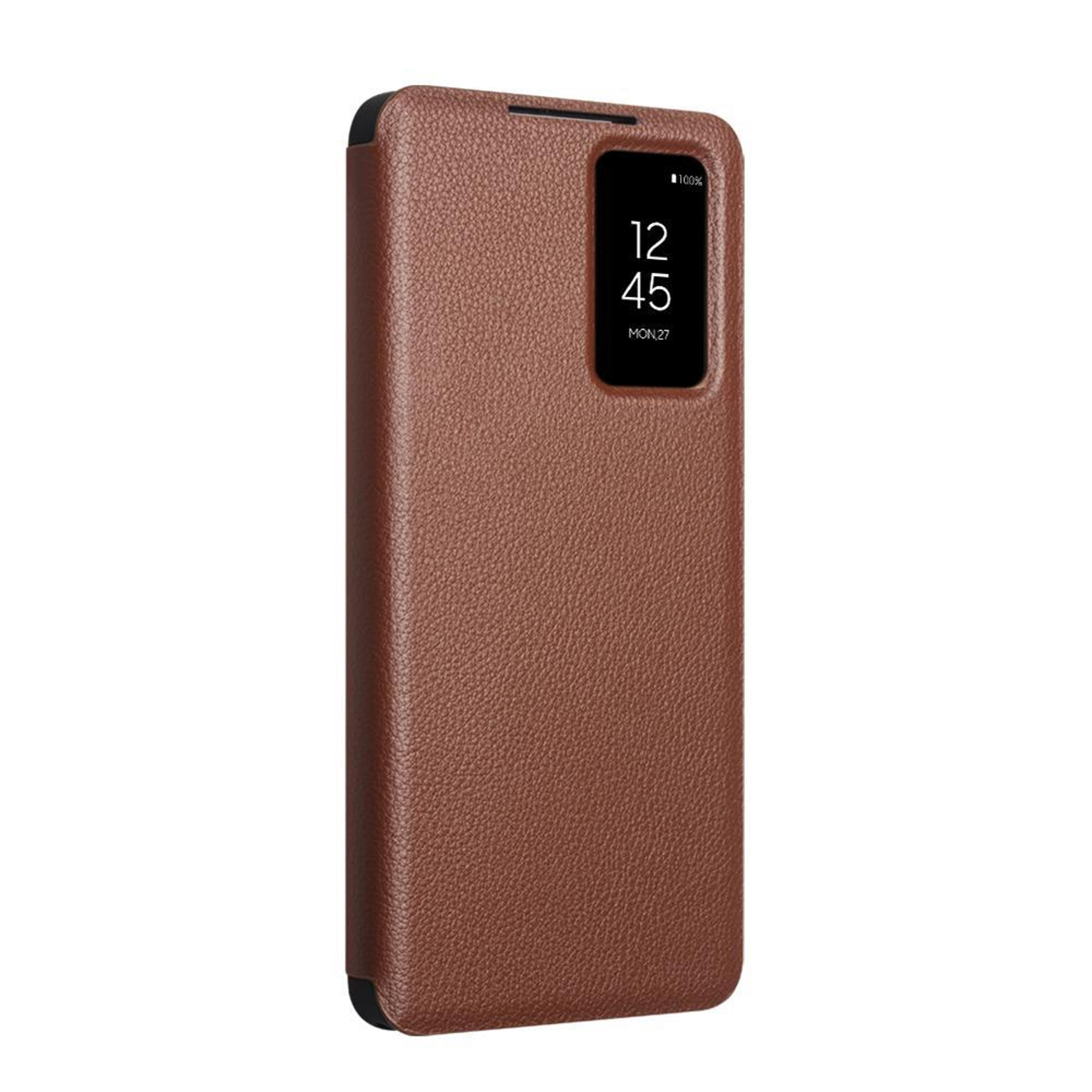 Galaxy S26 5G Genuine Leather Magnetic Case With Smart Sleep Wake Protection 2