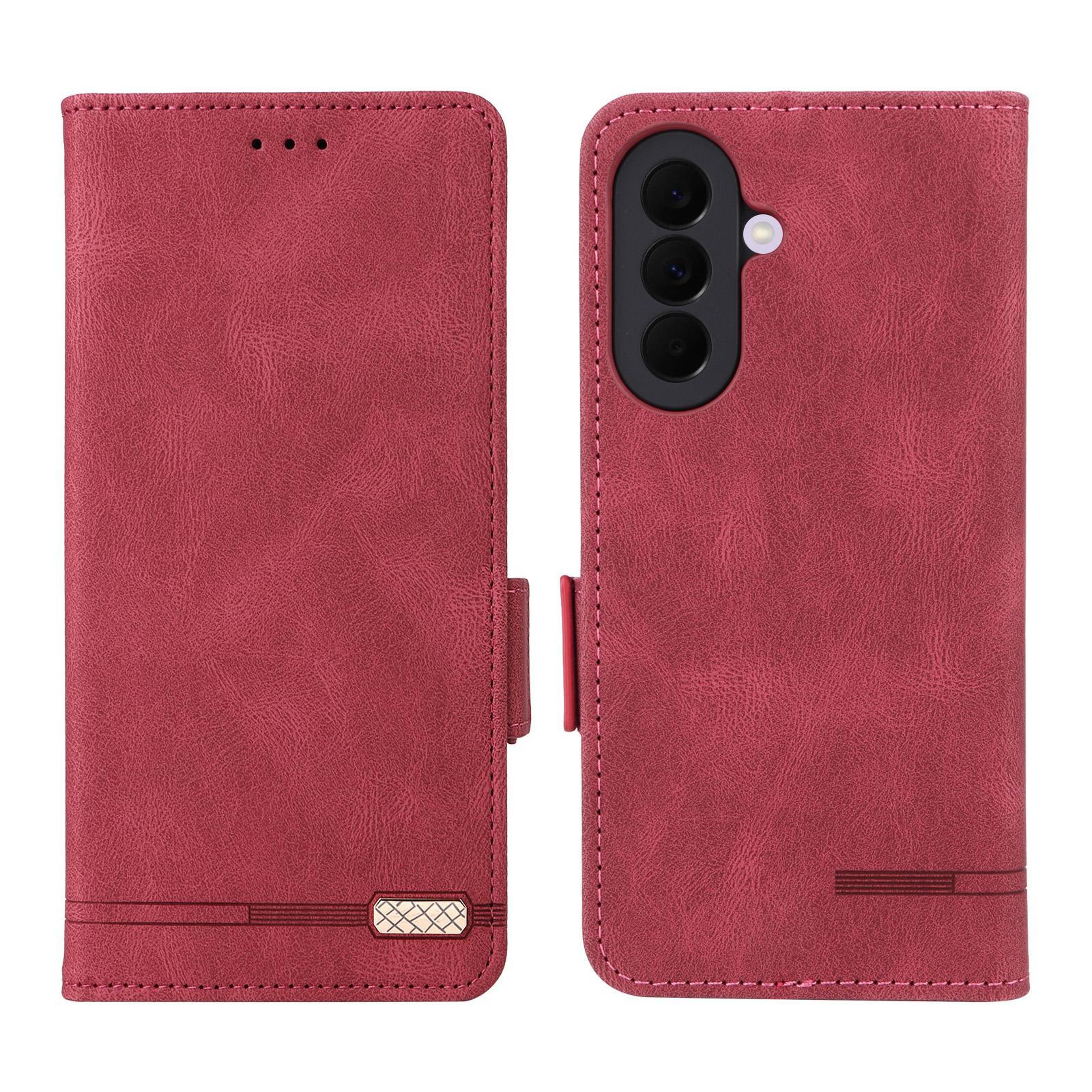 Galaxy A27 5G Leather Wallet Case Magnetic Clasp Flip Cover 1