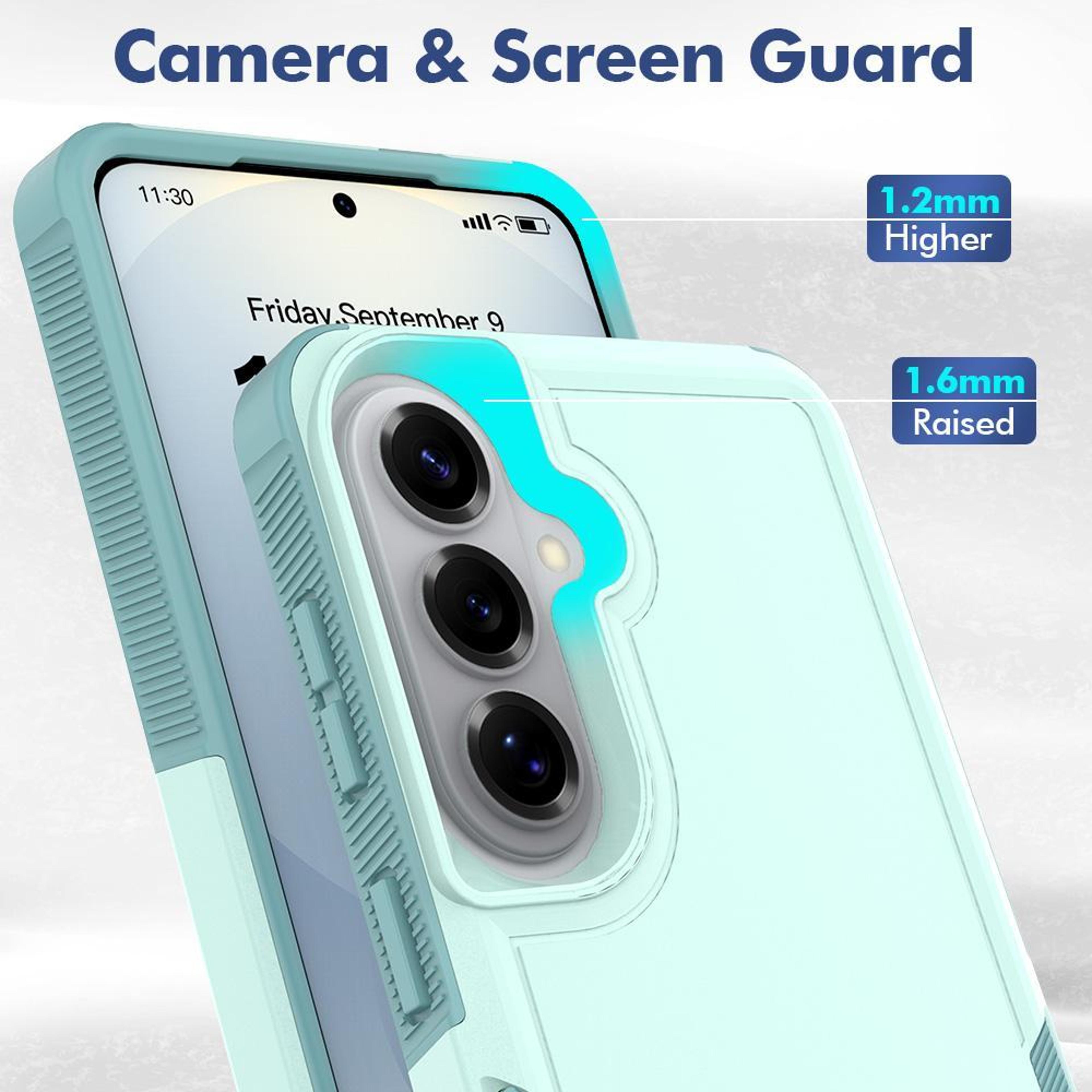 Samsung Galaxy S26 Plus 5G Dual Layer PC TPU Protective Case Light Green 2