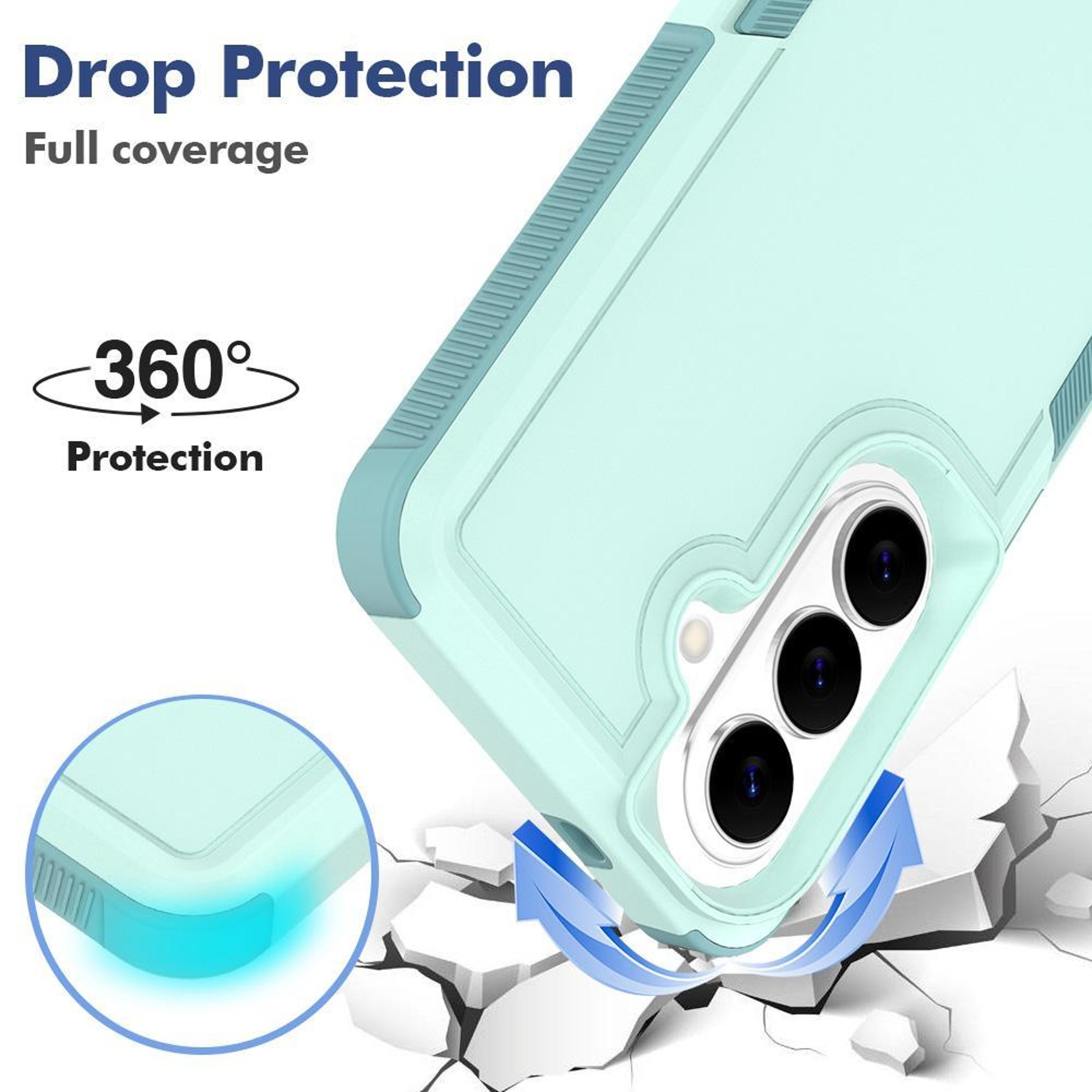 Samsung Galaxy S26 5G Dual Layer PC TPU Protective Case Light Green 4