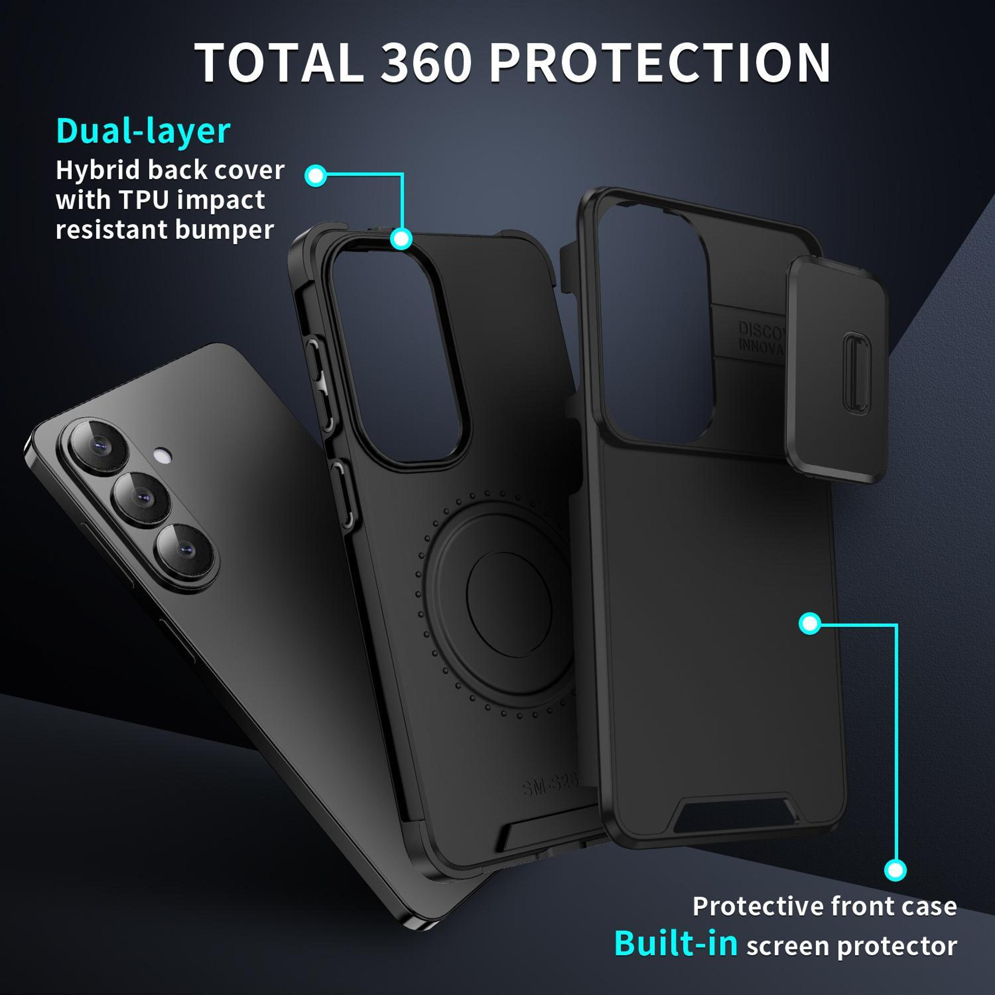 Samsung Galaxy S25 Plus Protective Case With Sliding Camera Cover And Durable PC TPU Design 2