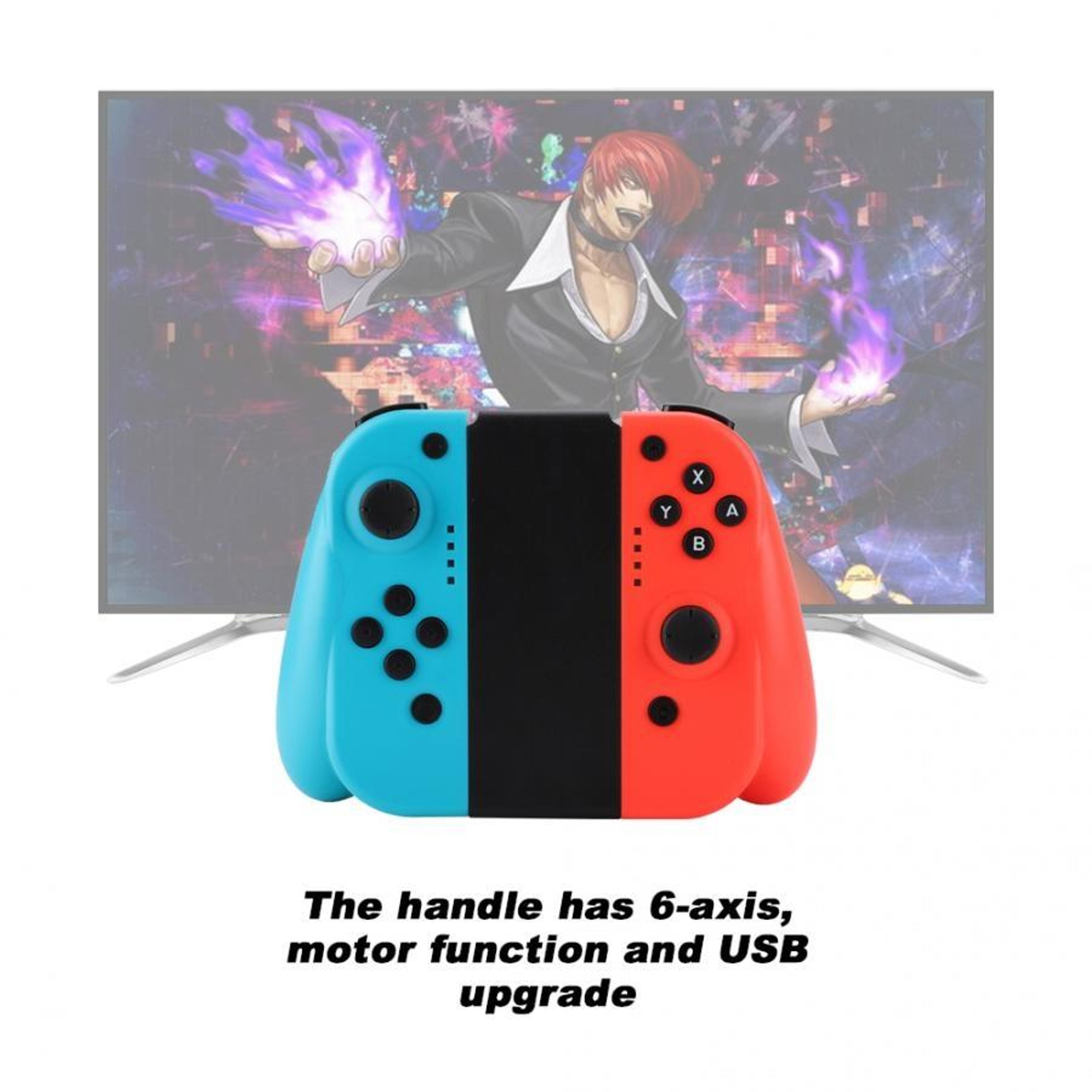 Wireless Bluetooth Switch JoyCon Replacement Controllers With Dual 3D Joysticks Green And Red 2