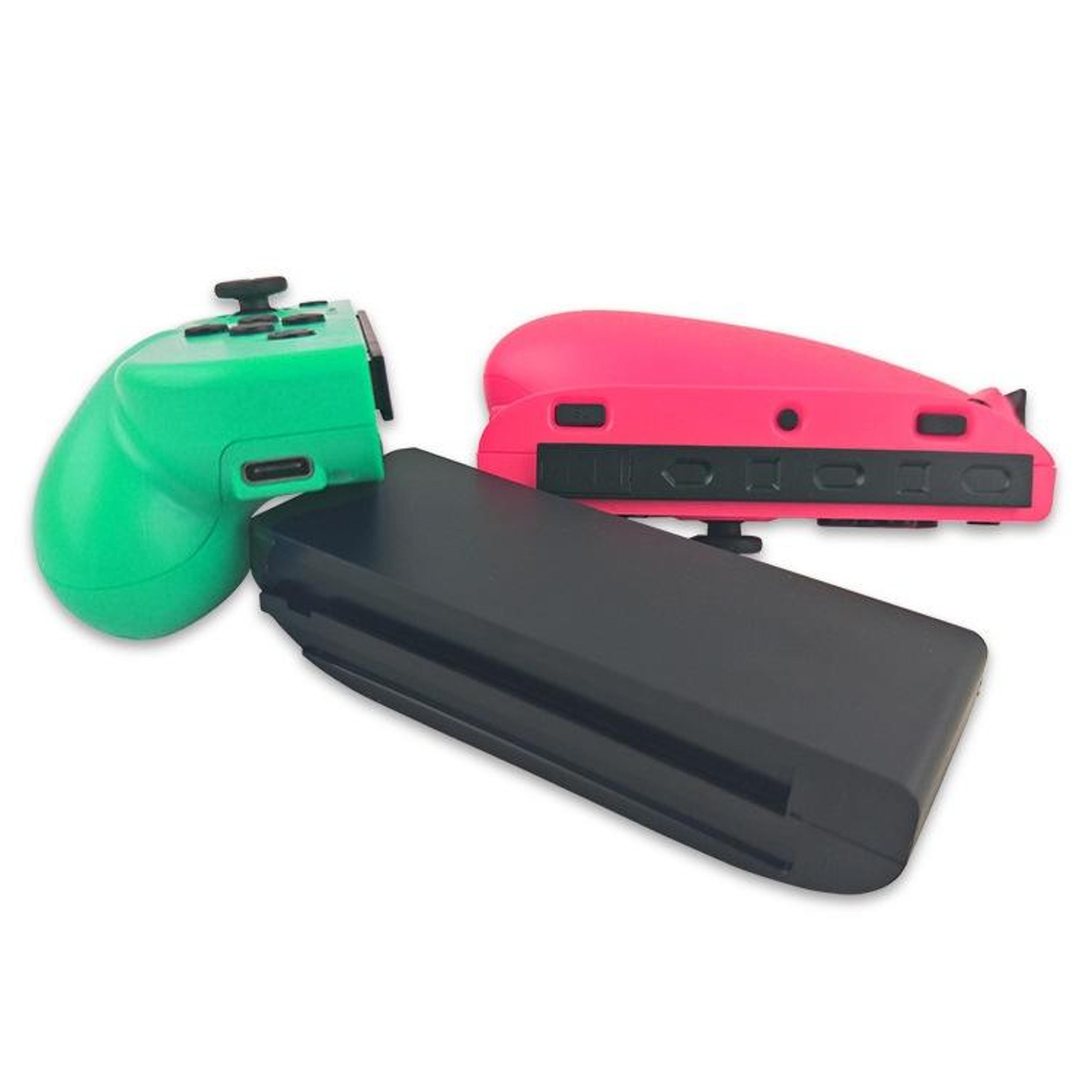 Wireless Bluetooth Switch JoyCon Replacement Controllers With Dual 3D Joysticks Green And Red 7