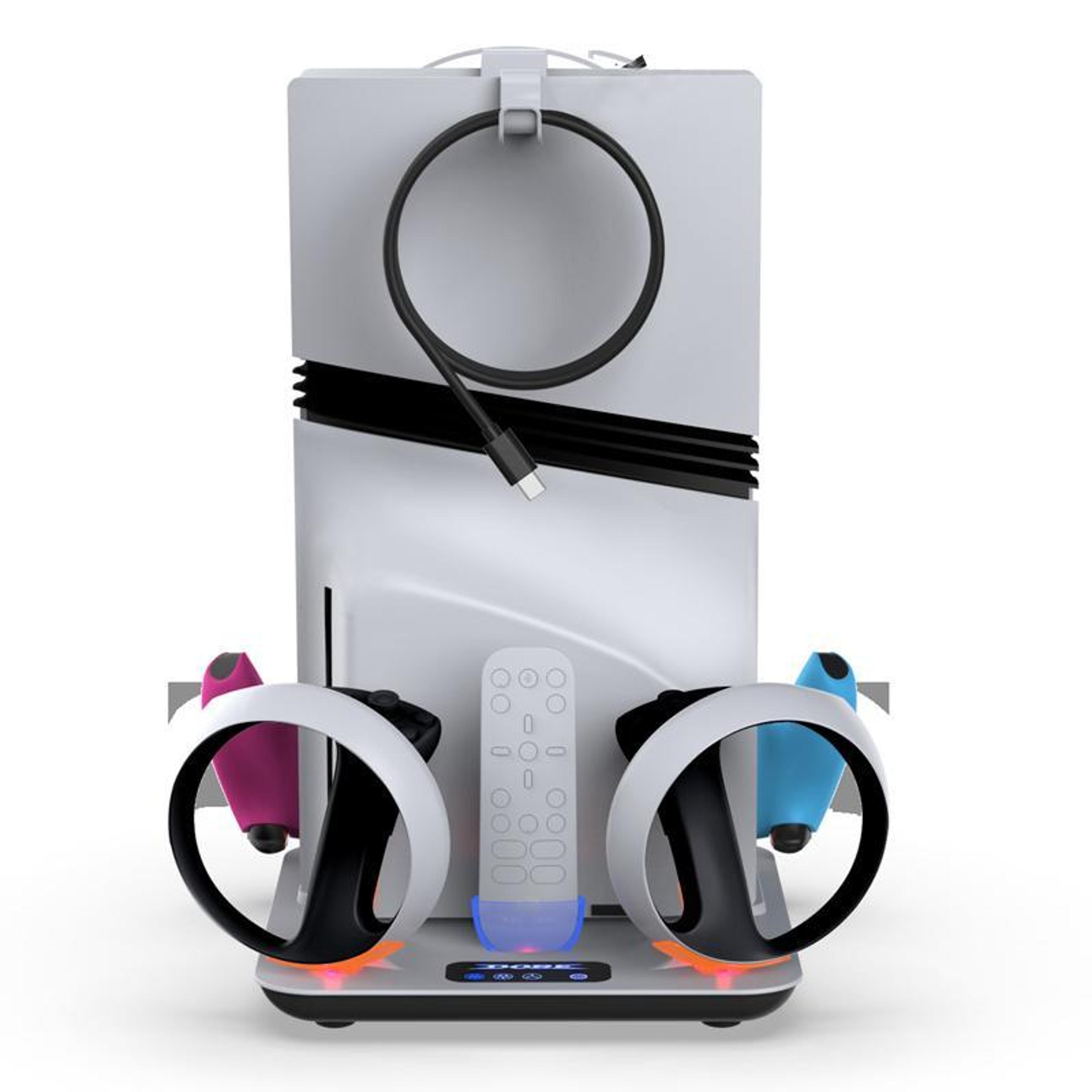 DOBE TP53550 PS5 Cooling Stand With Dual Controller Charging Station For PS5 Slim And PS VR2 4