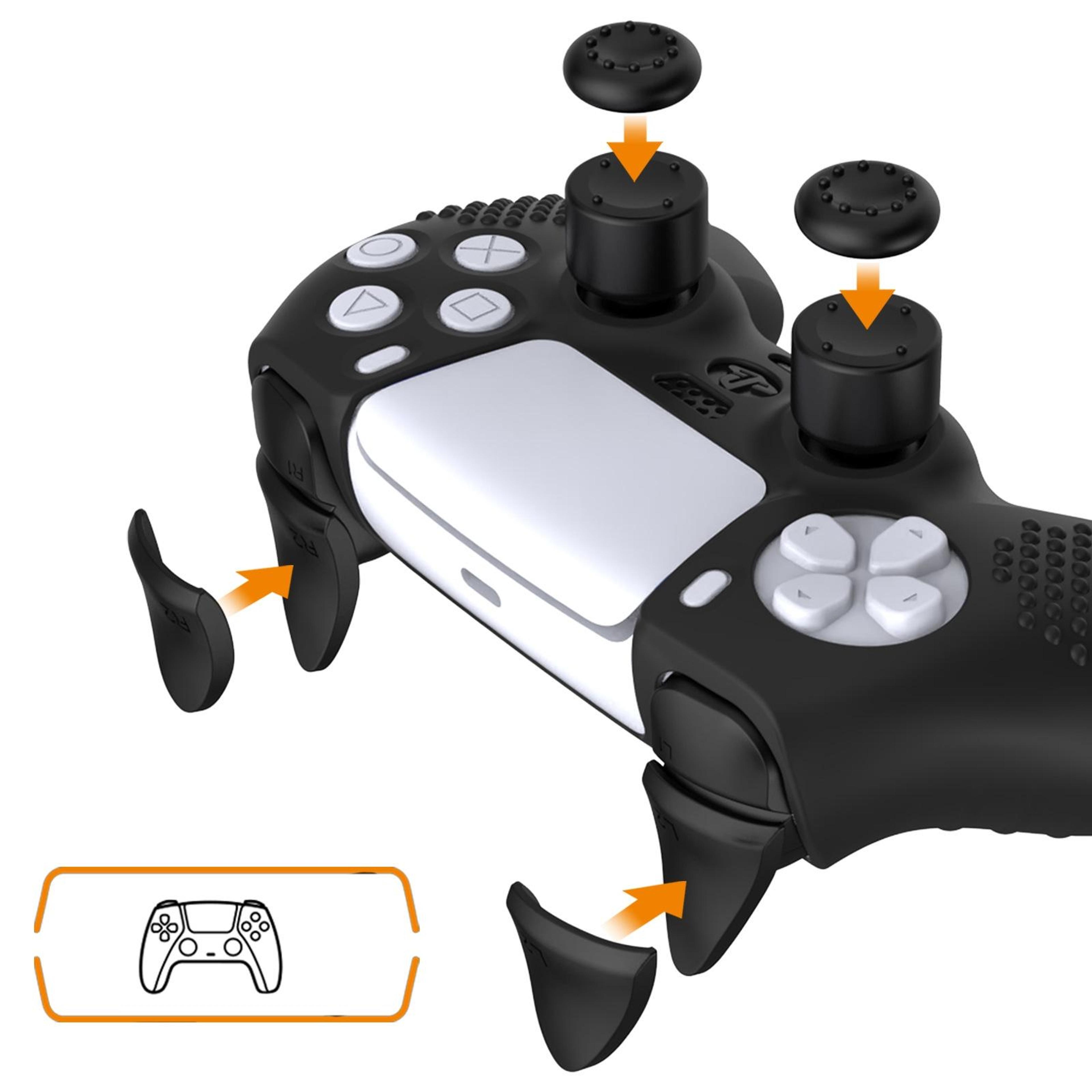 Polka Dot PS5 Controller Silicone Cover With Thumb Grip Caps And Protective Accessory Kit 1