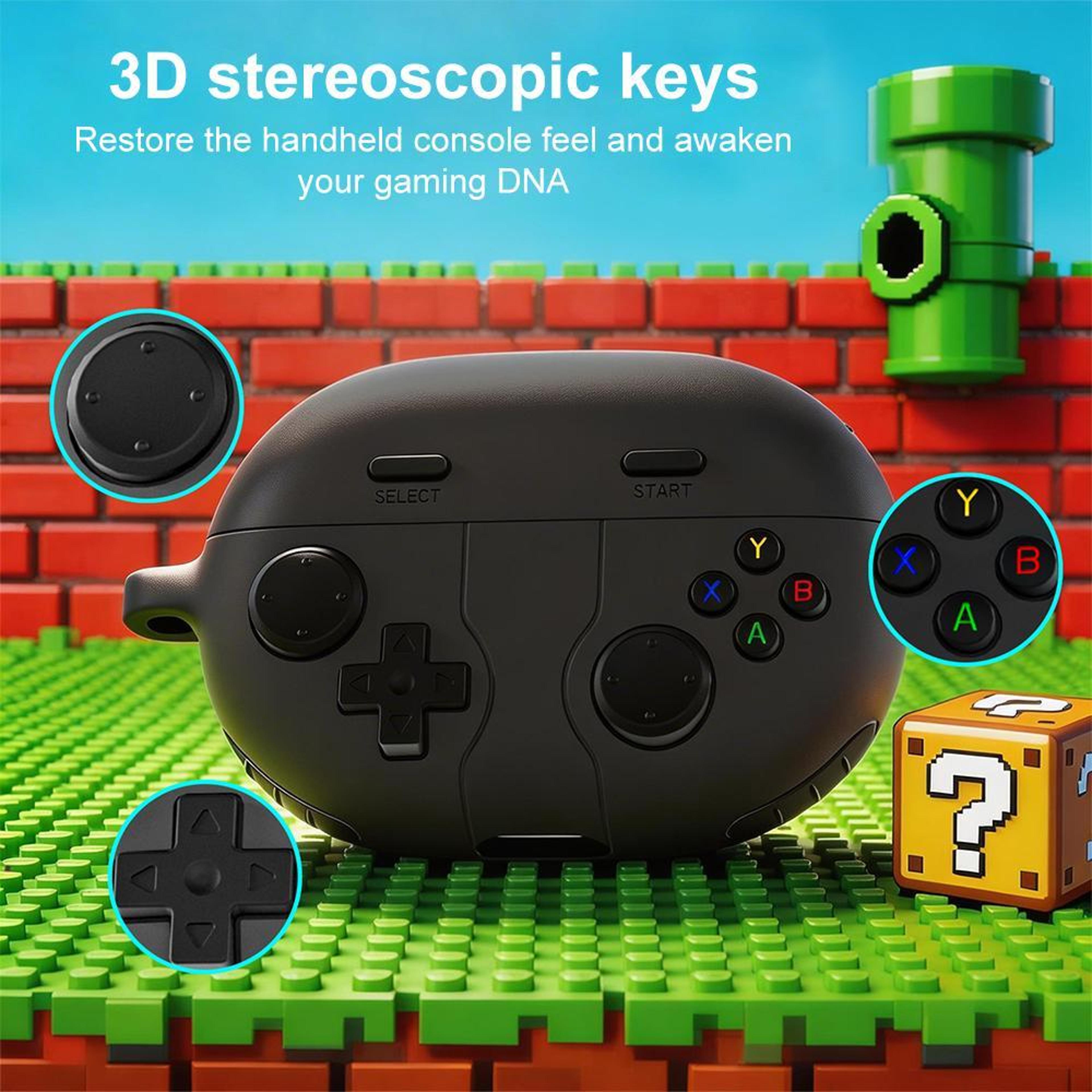 Huawei FreeBuds Pro 5 Case Retro Game Console Silicone Protective Cover With Carabiner 2