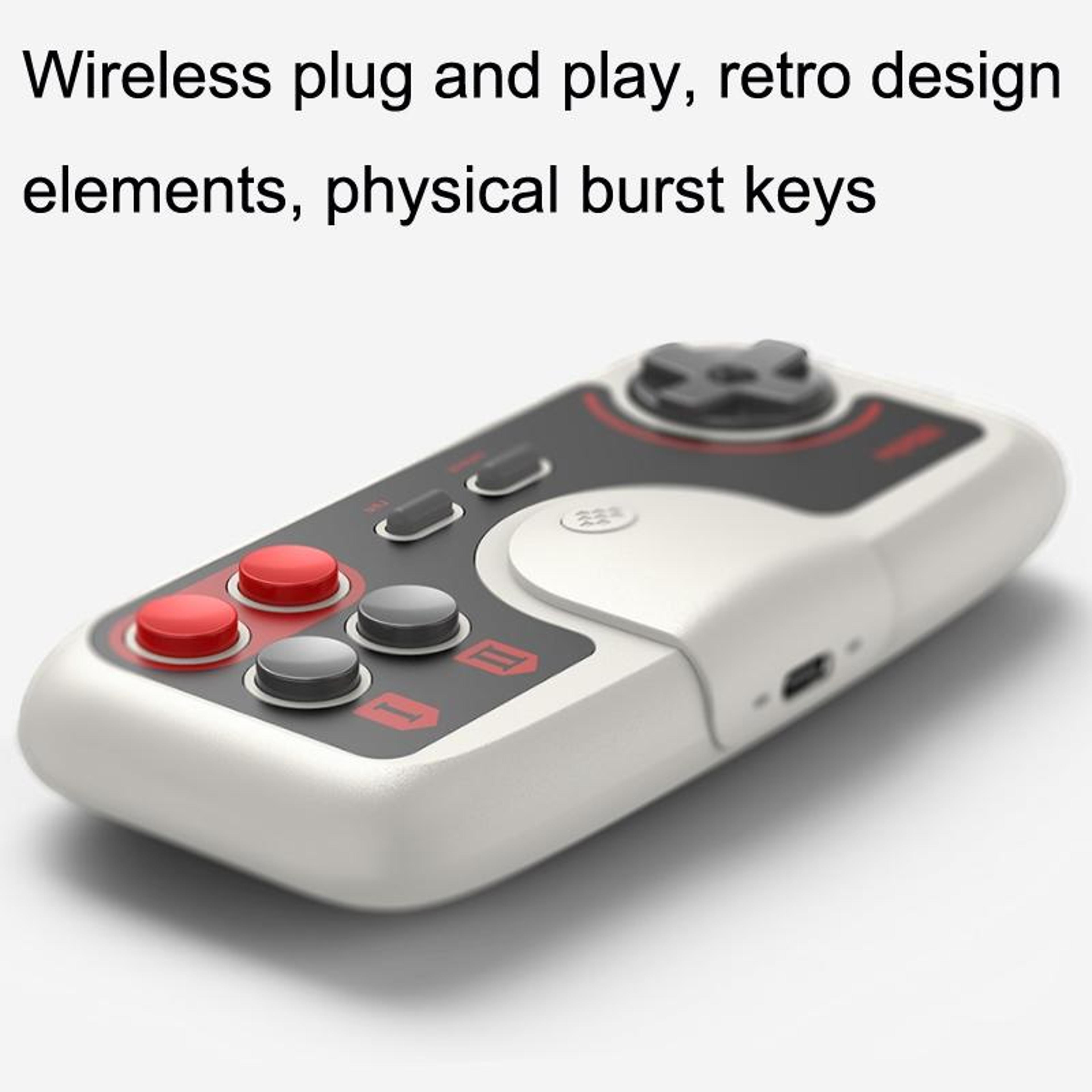 8BitDo PCE 24G Wireless Gamepad For Switch Retro Controller With Turbo Light Gray 4