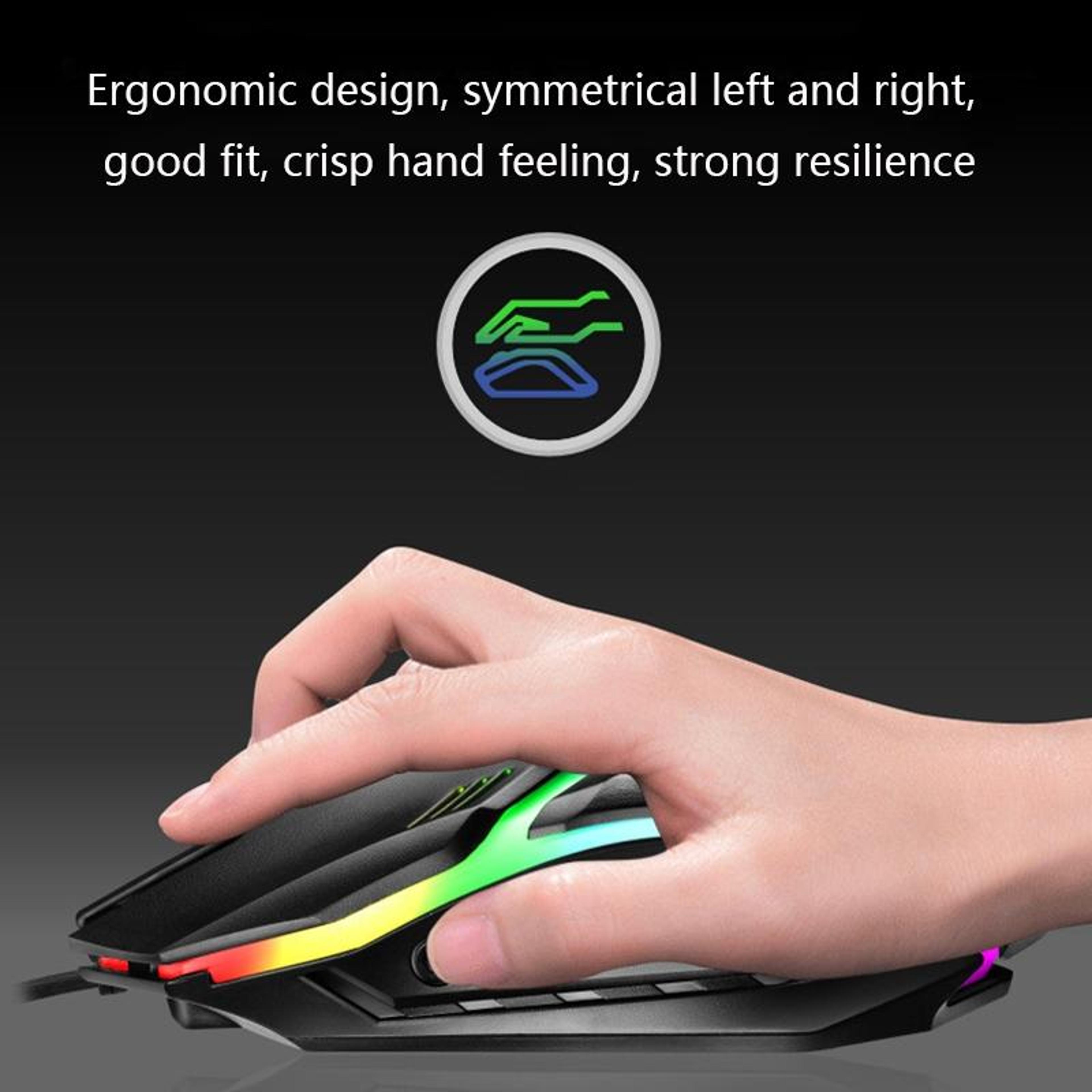 LIMEIDE GTX300 Retro 104 Key Wired Keyboard And Mouse Combo With Round Keycaps 6