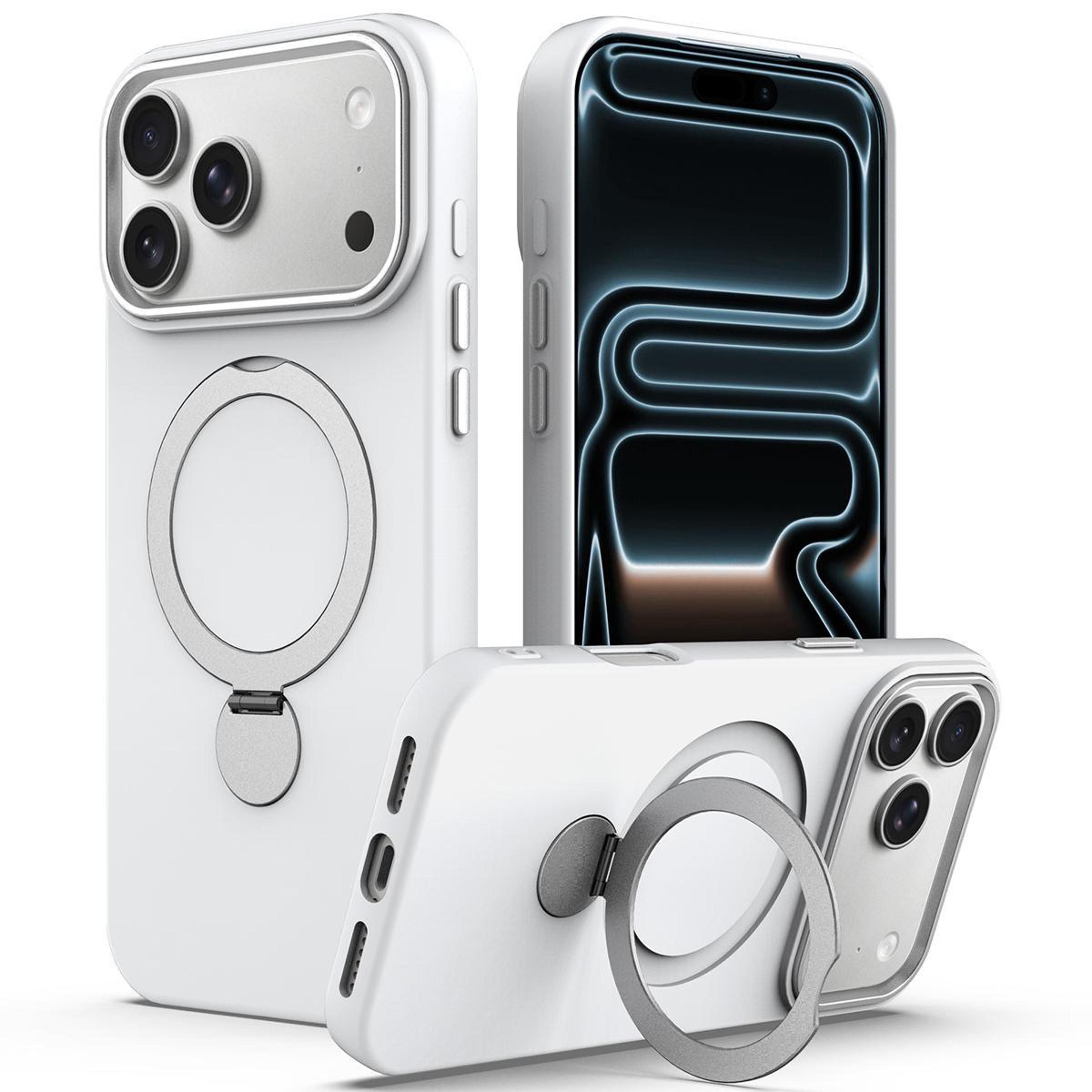 IPhone 18 Pro Hybrid TPU PC Case With 360 Ring Holder And Camera Protection 0