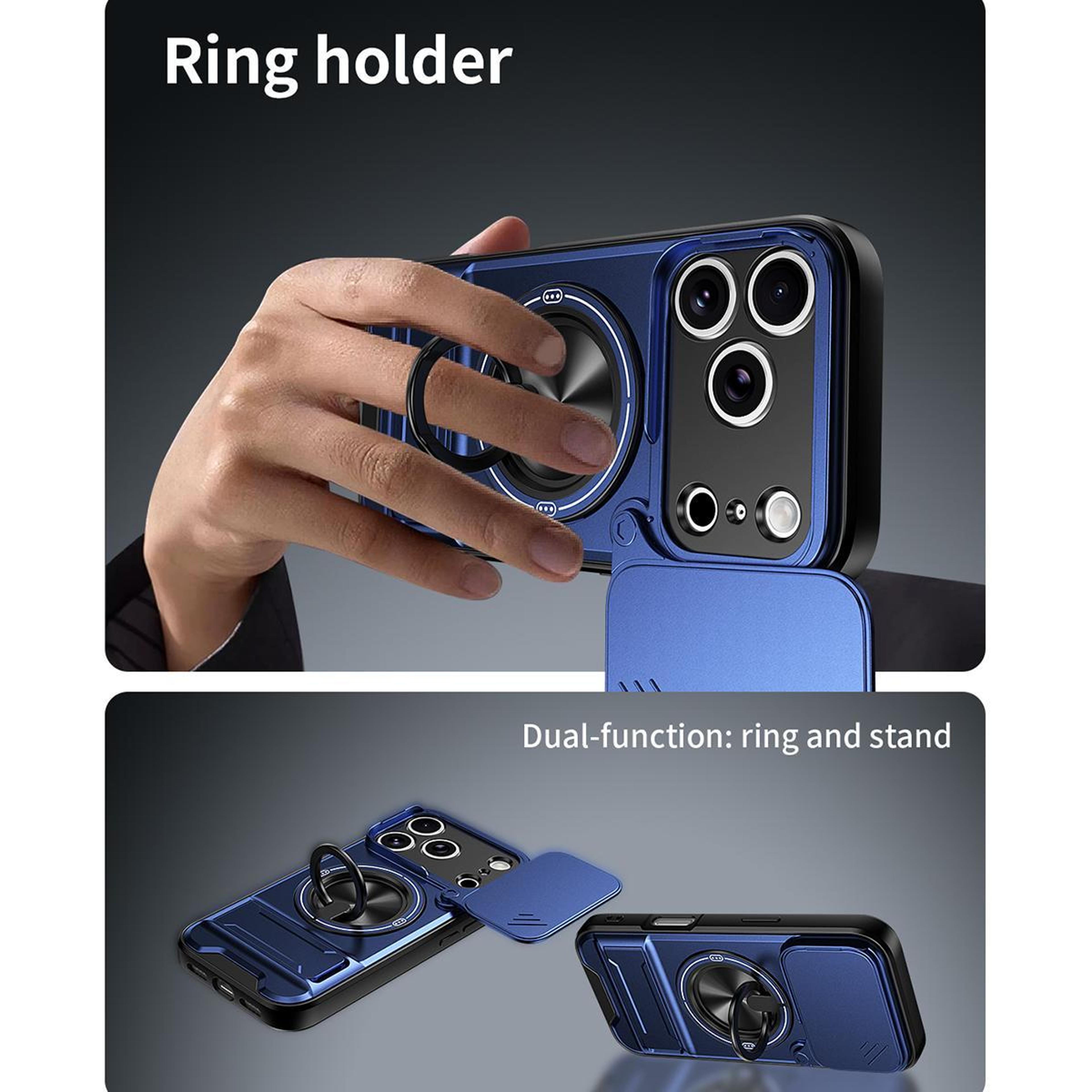 IPhone 18 Pro Max Magnetic Shockproof Case With Sliding Camera Cover And Kickstand 9