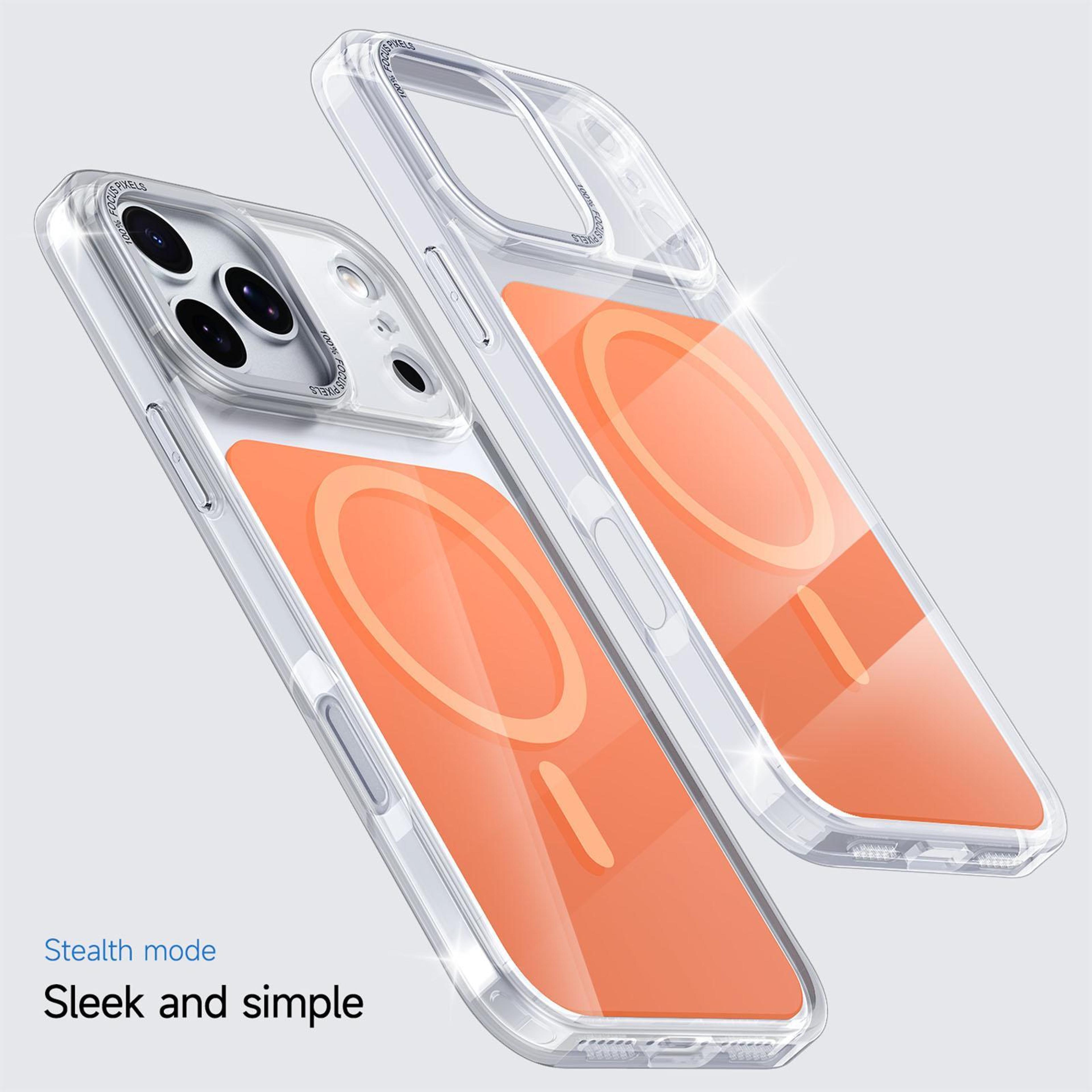 Kalebol IPhone 18 Pro Max MagSafe Clear Magnetic Case With N52 Magnet  Metal Camera Guard 5