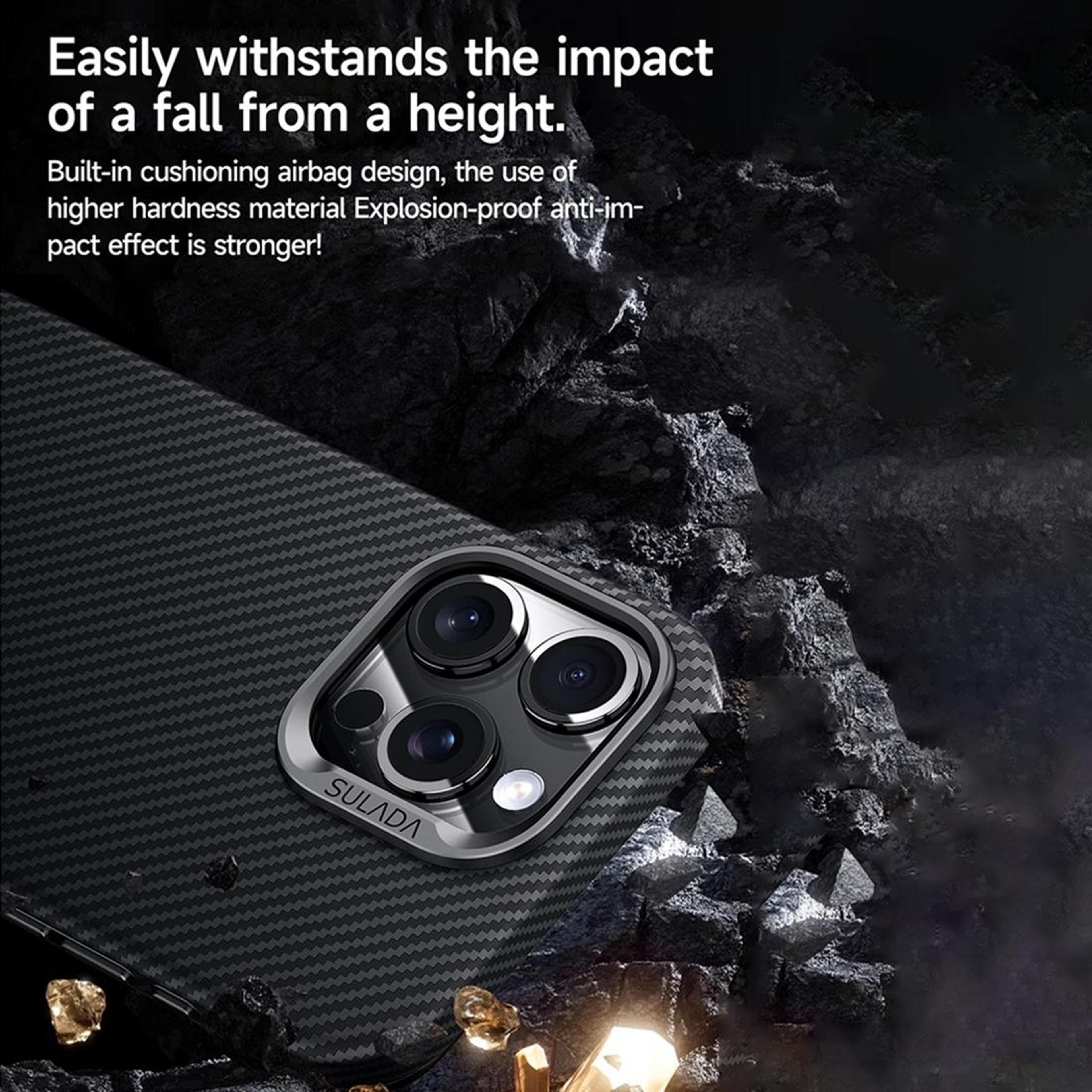 SULADA 600D Kevlar Texture IPhone 18 Pro Shockproof MagSafe Case 6