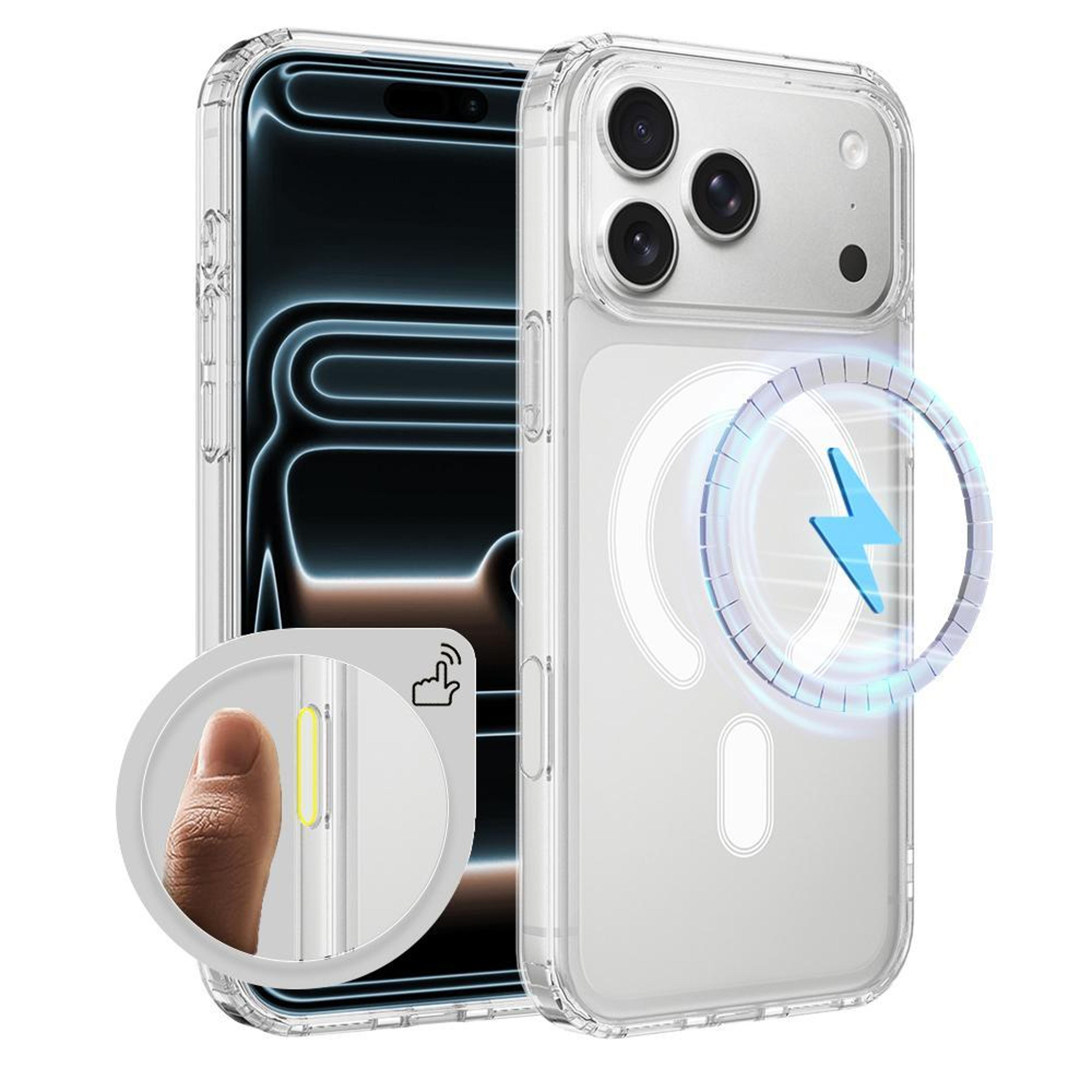 iphone 18 pro max magsafe clear case with integrated camera control button