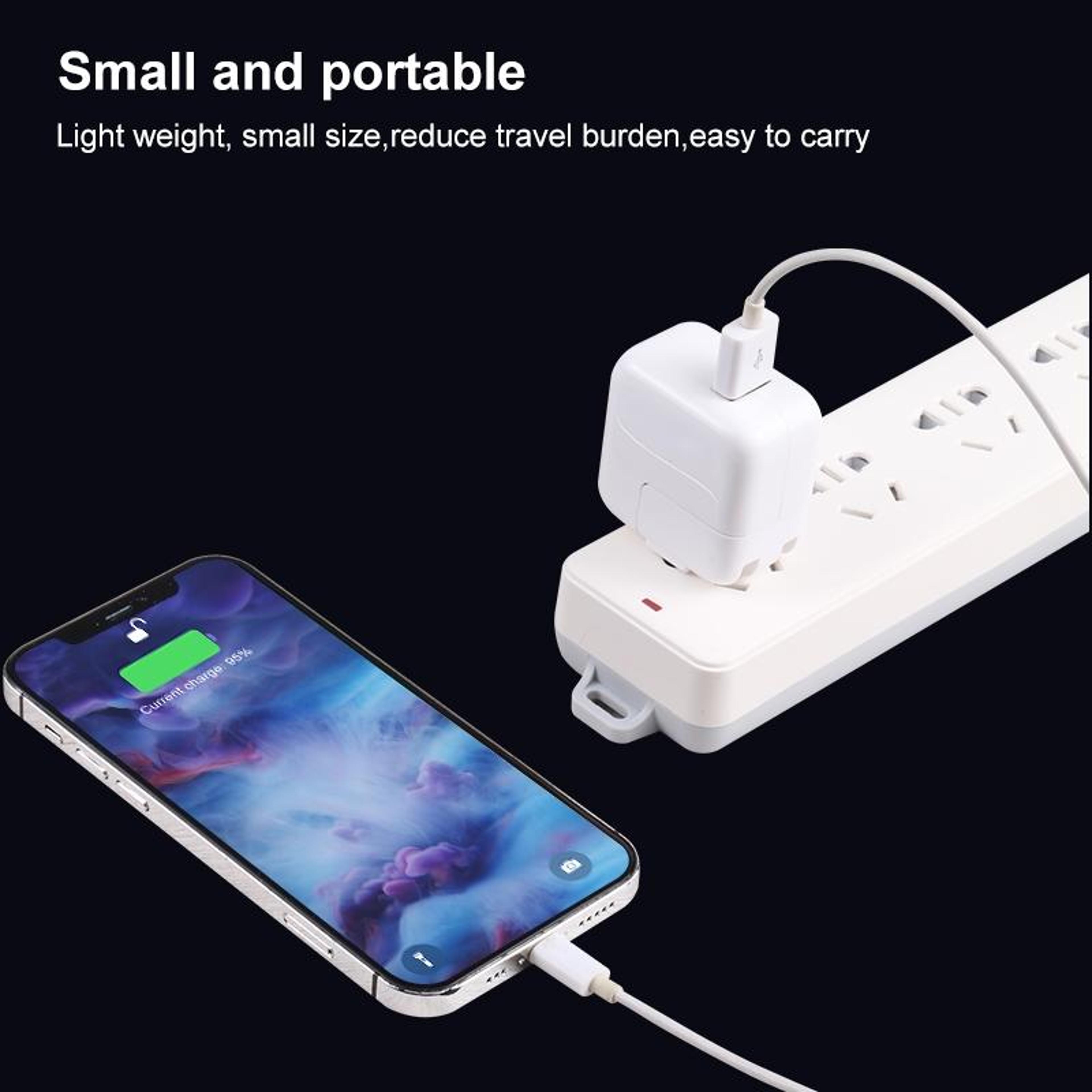 10W USB Wall Charger With Foldable US Plug Compact 21A Travel Power Adapter 5
